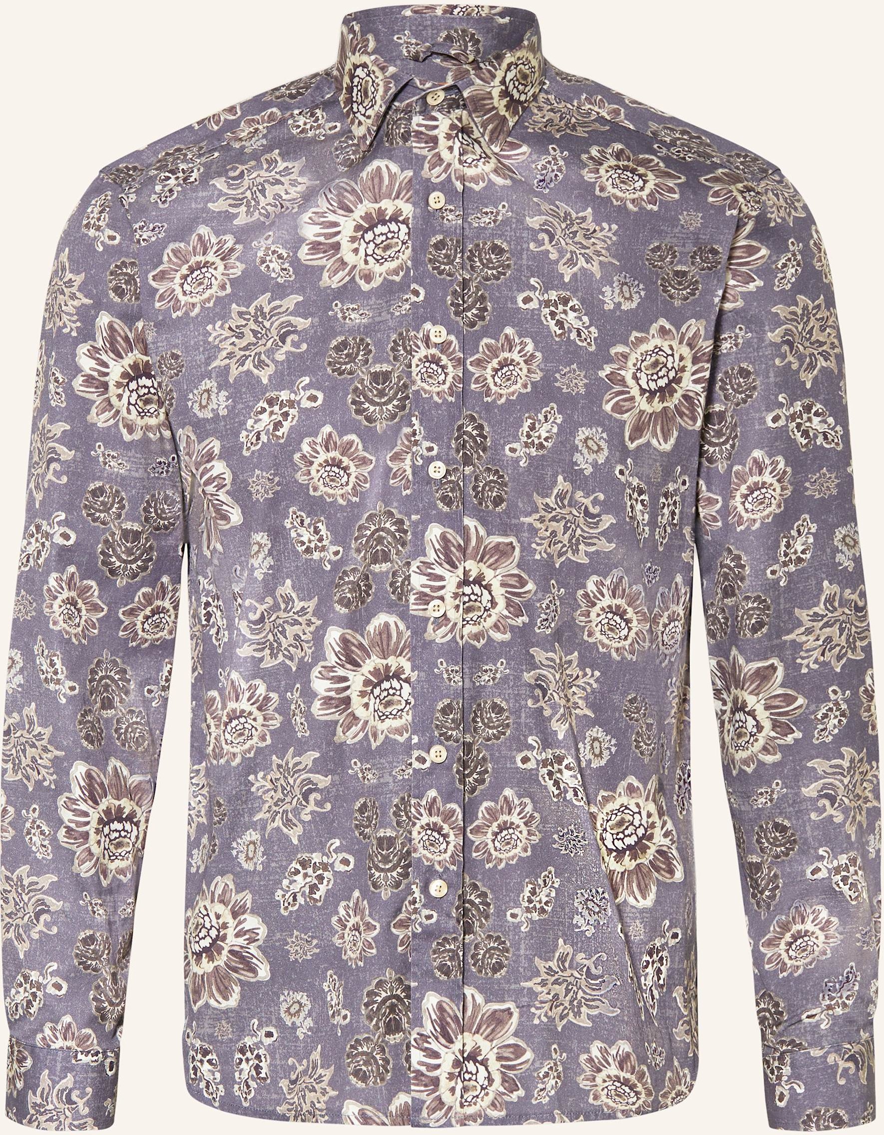 Mos Mosh Gallery Hemd Mmgmassa Comfort Fit grau