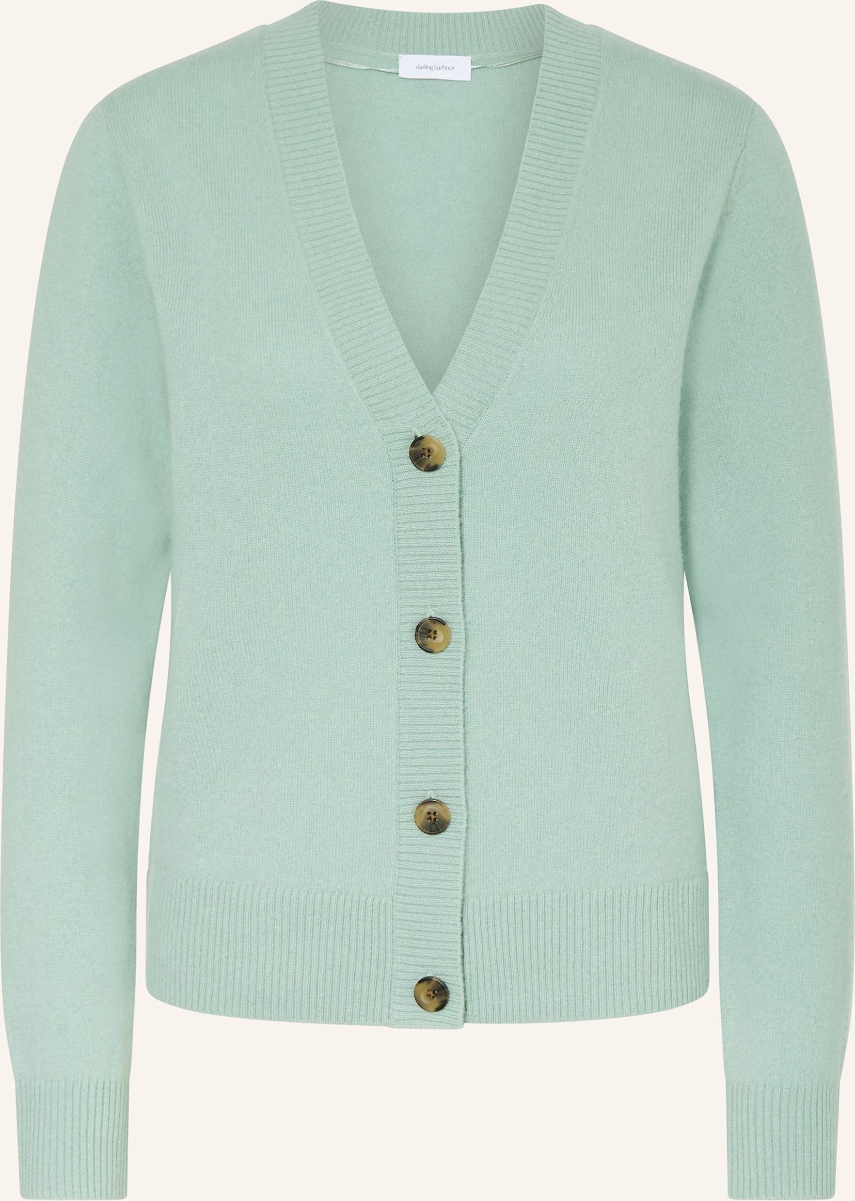 Darling Harbour Strickjacke Aus Cashmere gruen
