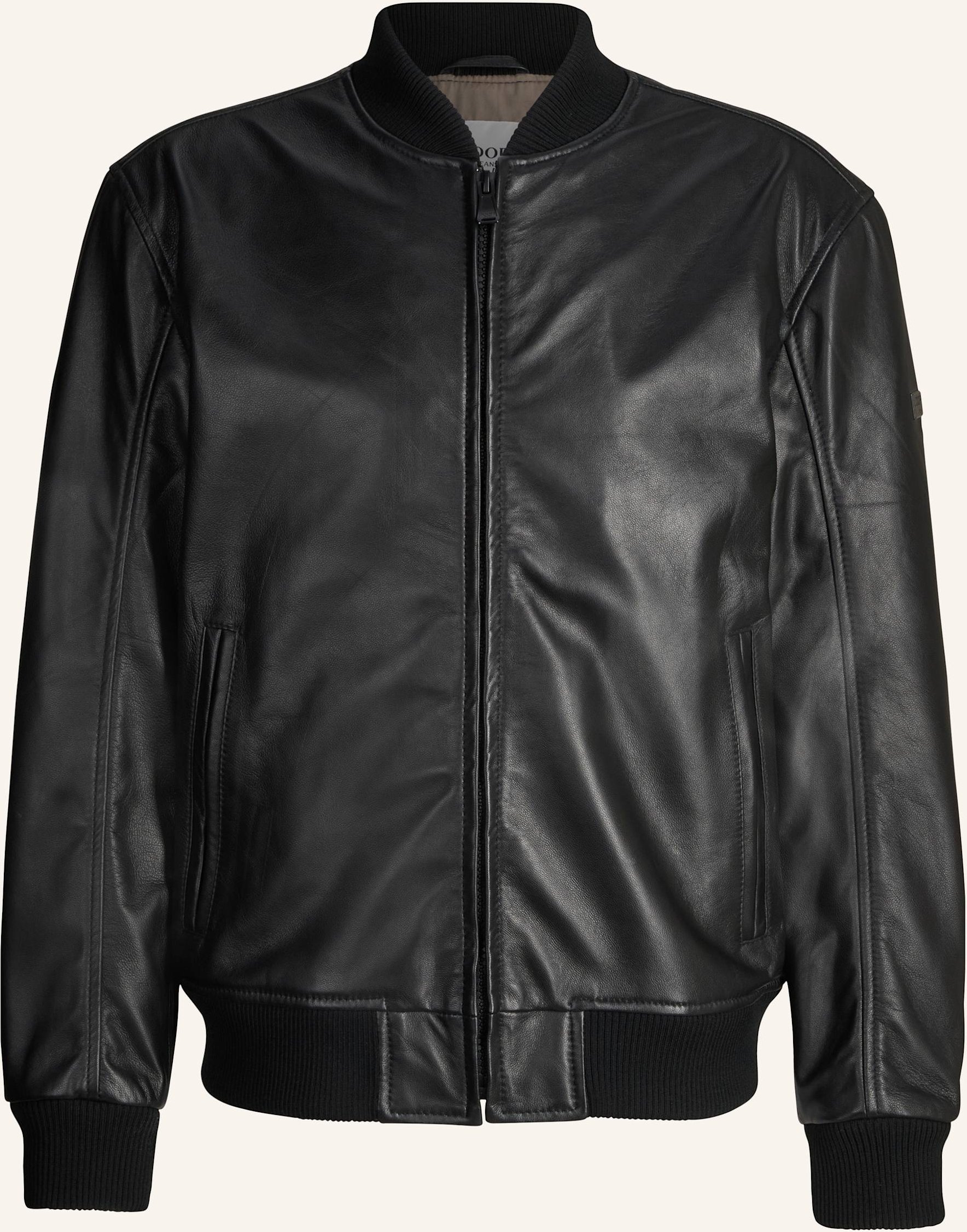 Joop! Jeans Lederjacke schwarz