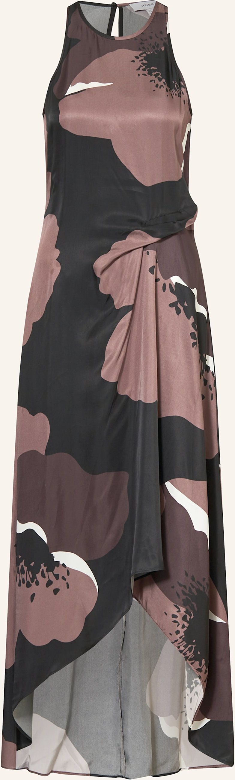 Reiss Satinkleid Michalie braun
