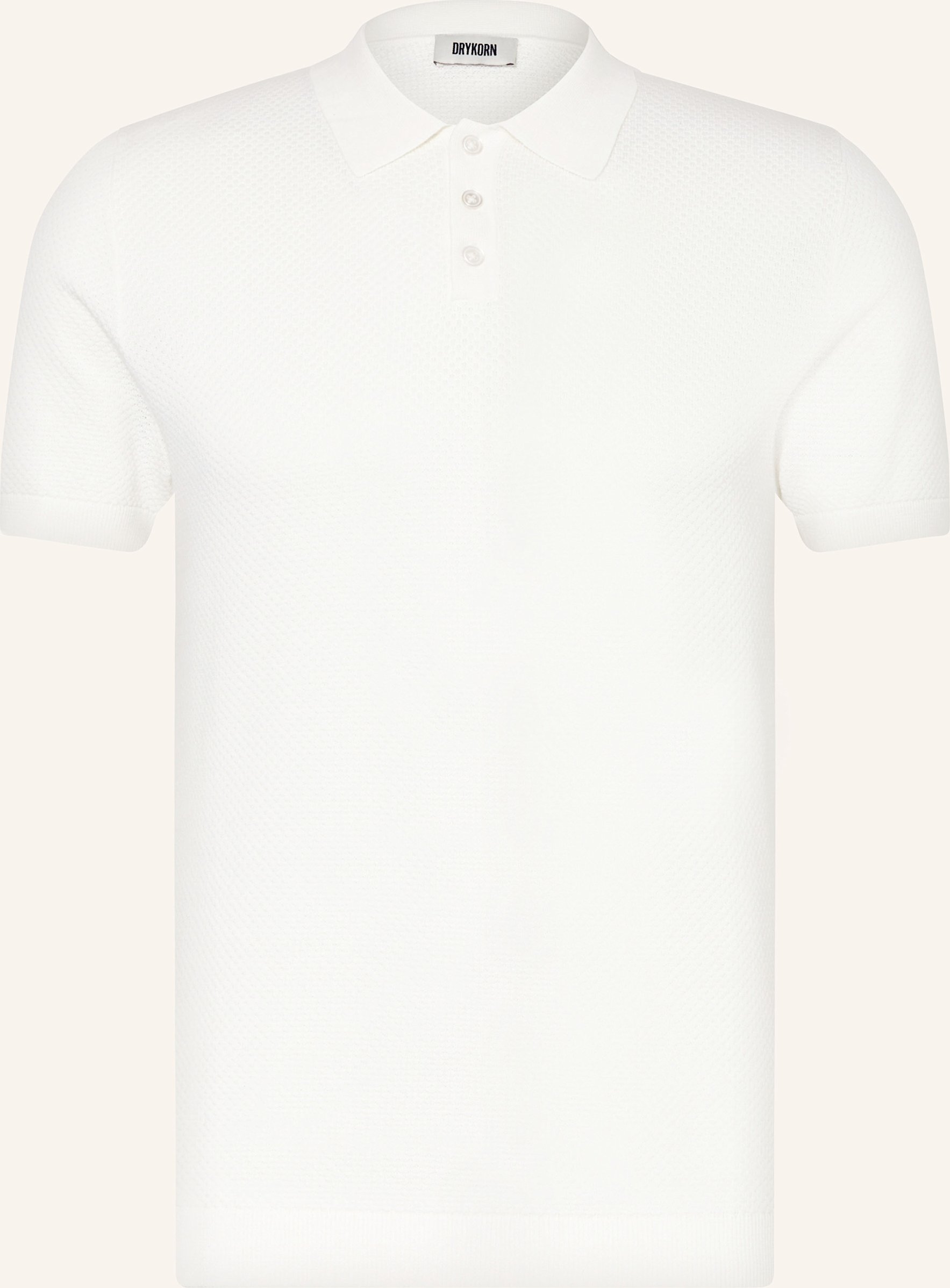Thumbnail - Drykorn Strick-Poloshirt Triton Regular Fit weiss