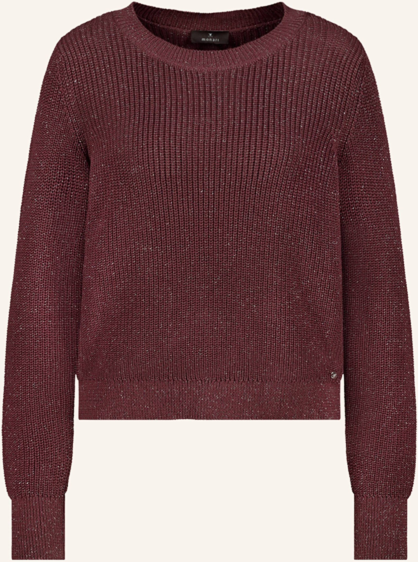 Thumbnail - Monari Pullover Mit Glitzegarn rot