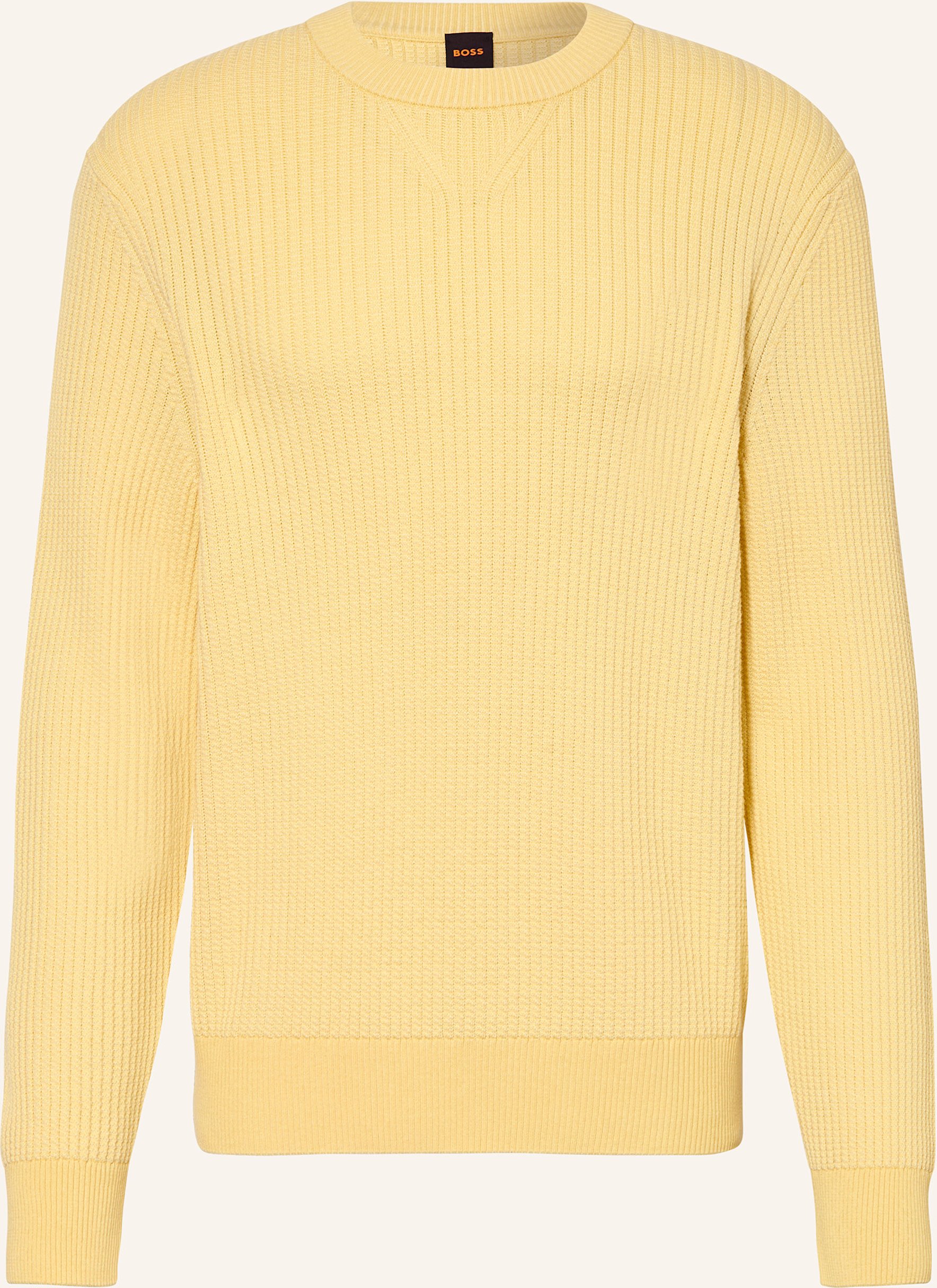 Boss Pullover Apokko gelb