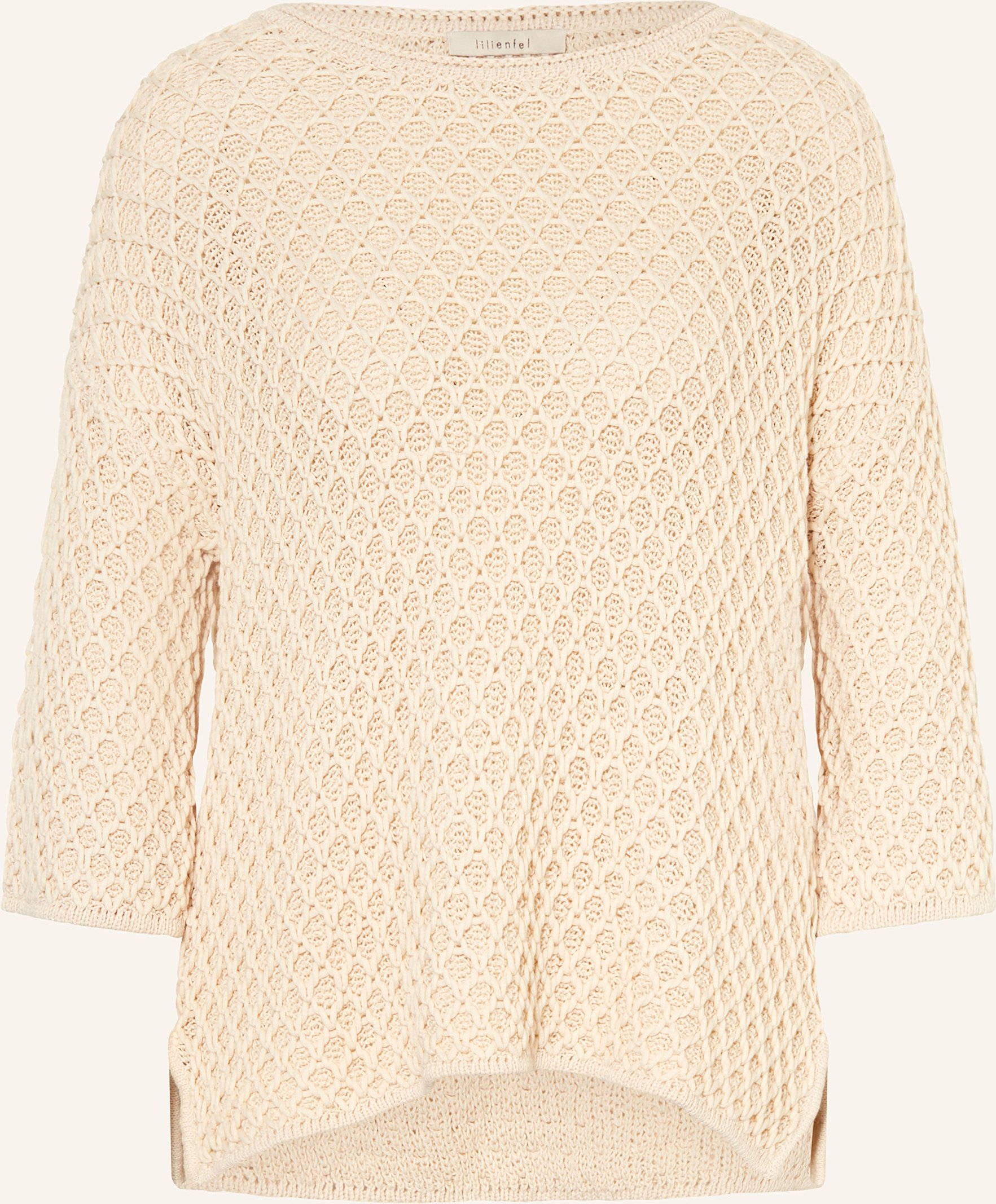 Lilienfels Pullover Mit 3/4-Arm weiss