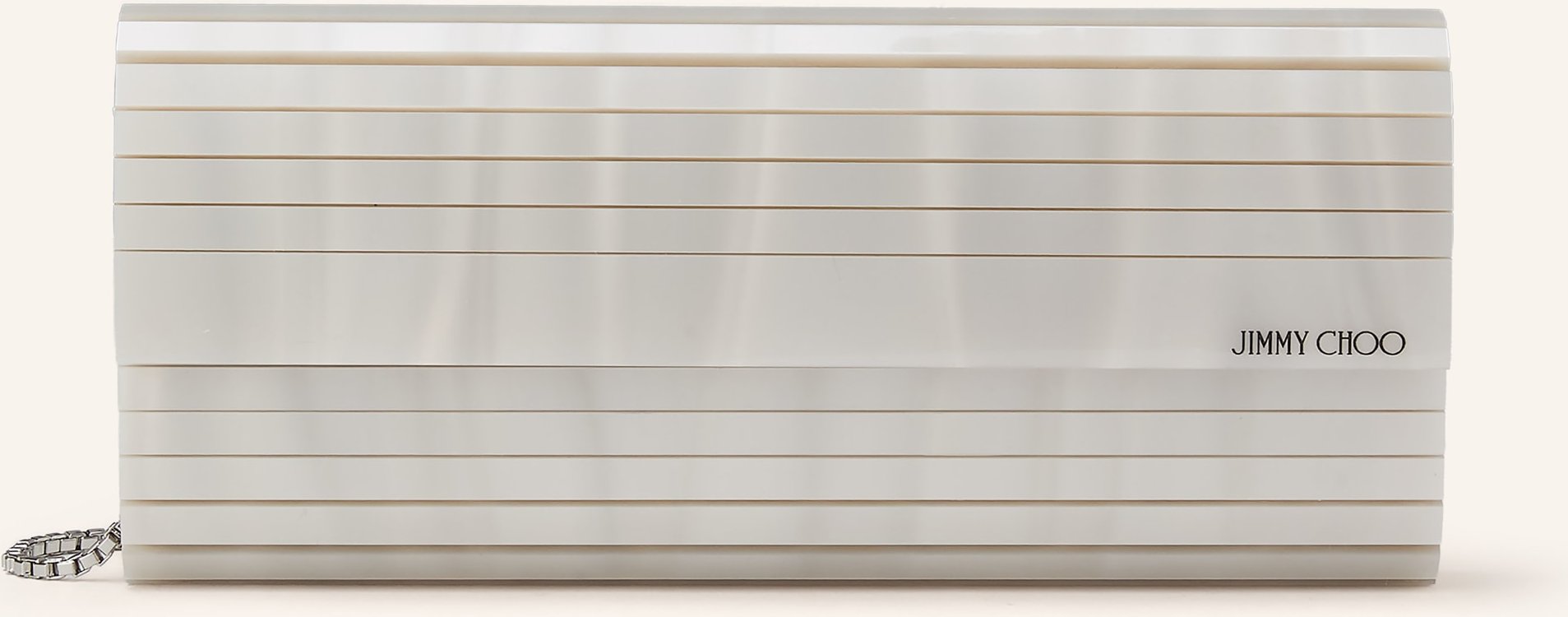 Jimmy Choo Clutch Sweetie weiss