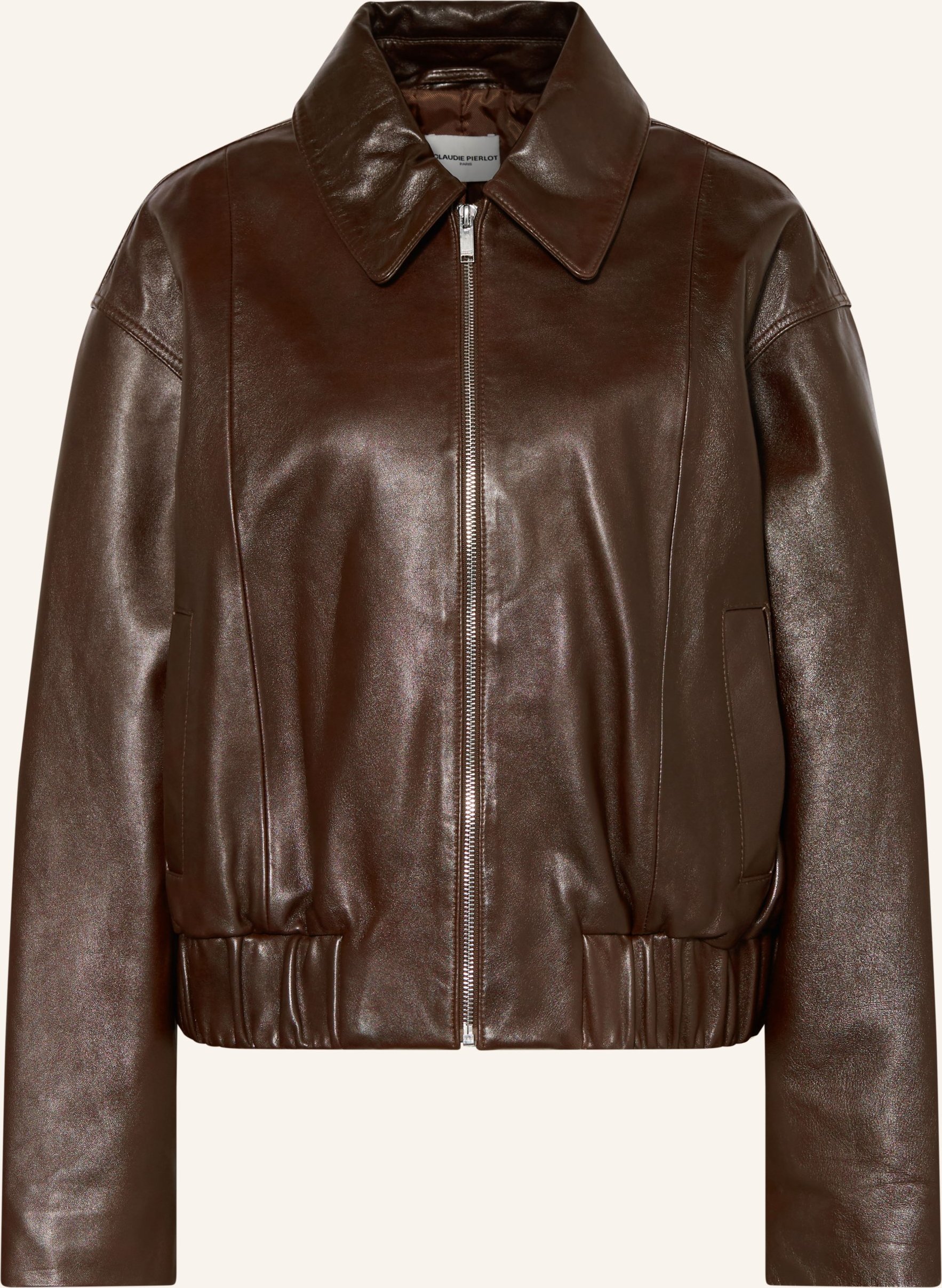 Claudie Pierlot Lederjacke braun