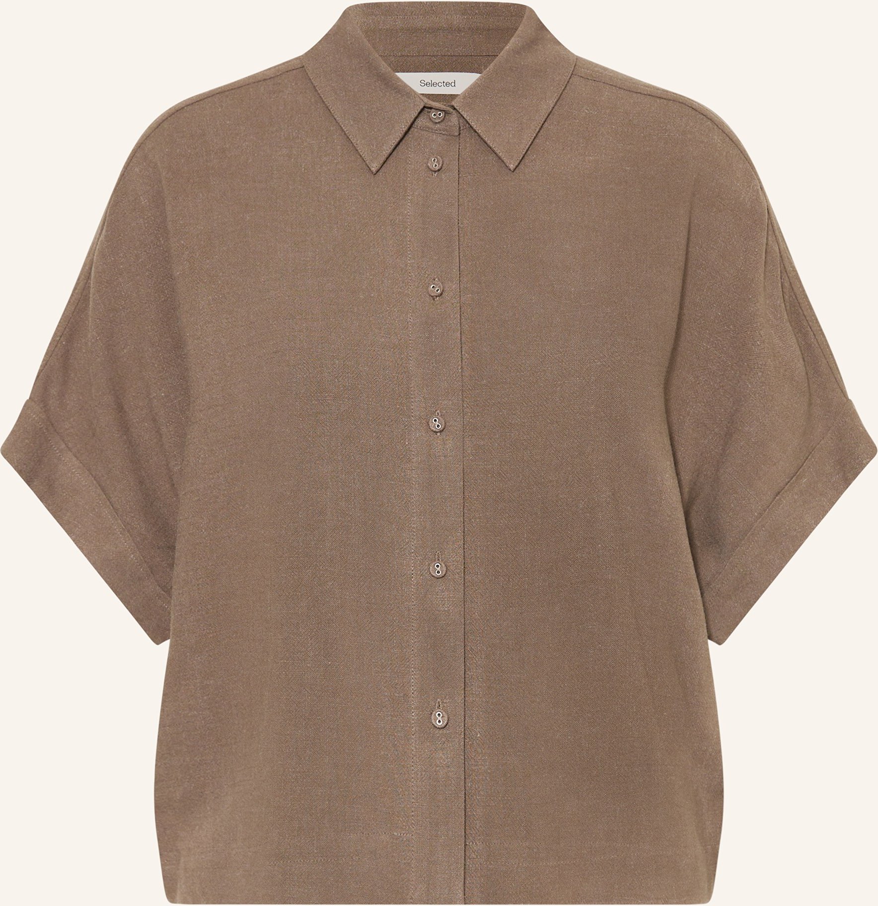 Selected Femme Hemdbluse braun