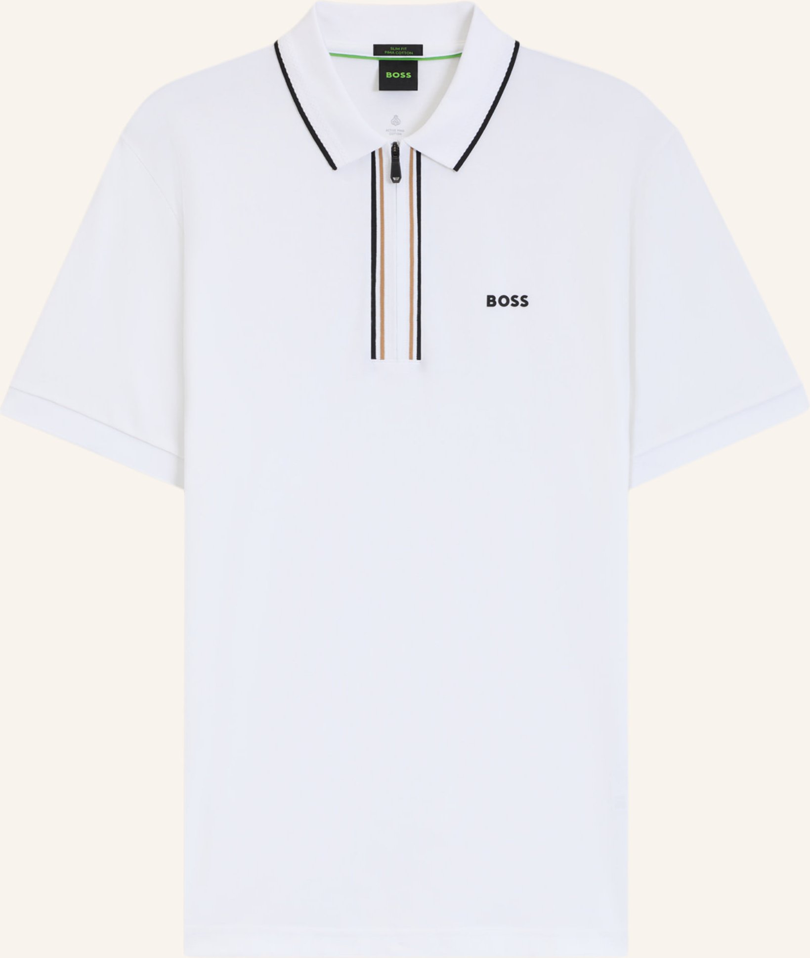 Boss Poloshirt Philix Goc Slim Fit weiss