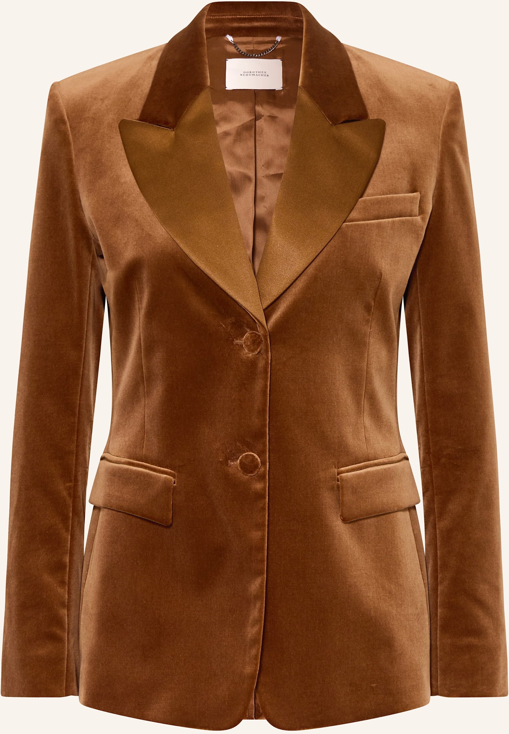 Dorothee Schumacher Samtblazer Elegance Softness braun