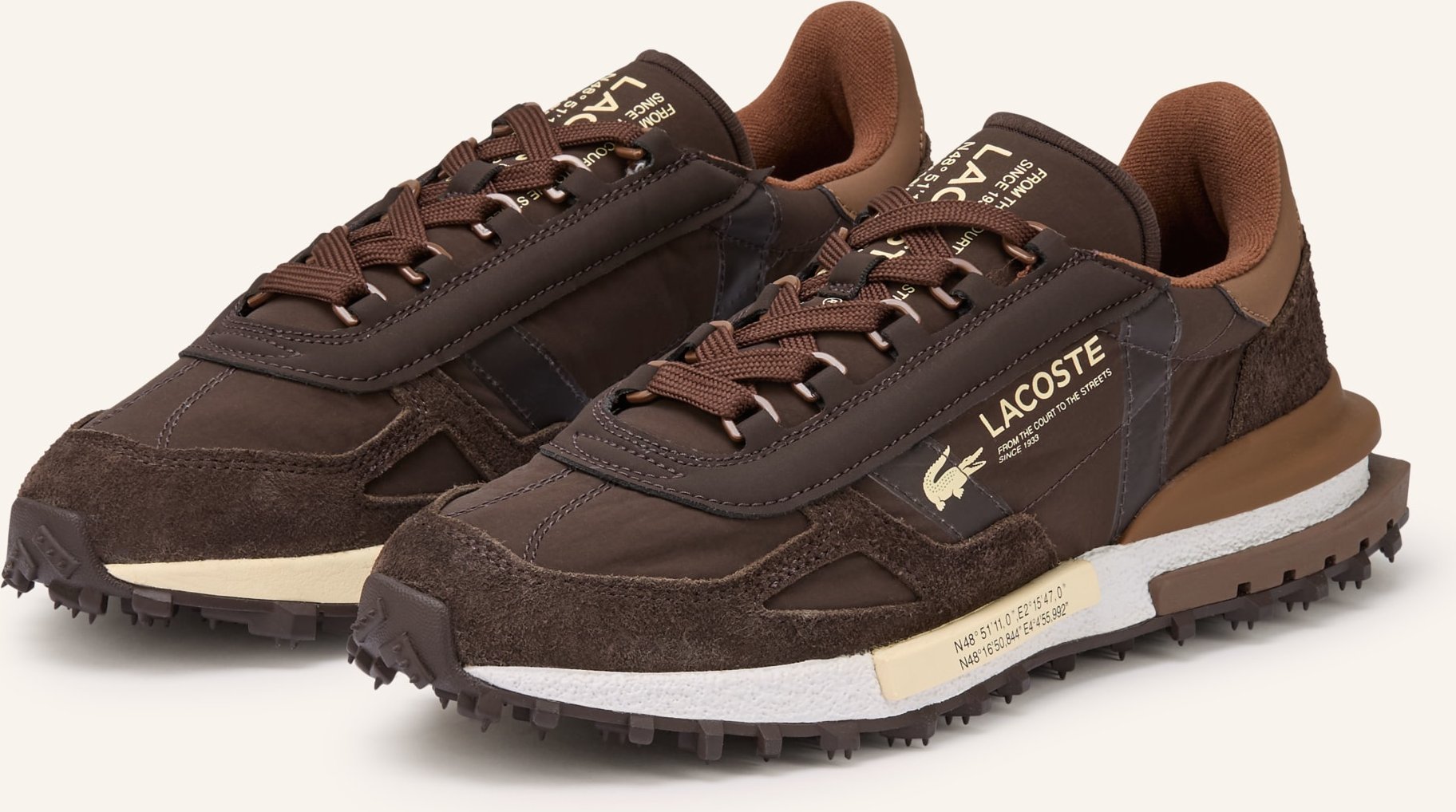 Lacoste Sneaker Elite Active braun