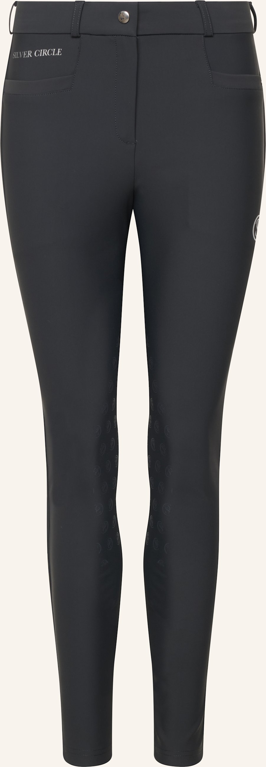 Silver Circle Reithose Bella Knie-Grip grau