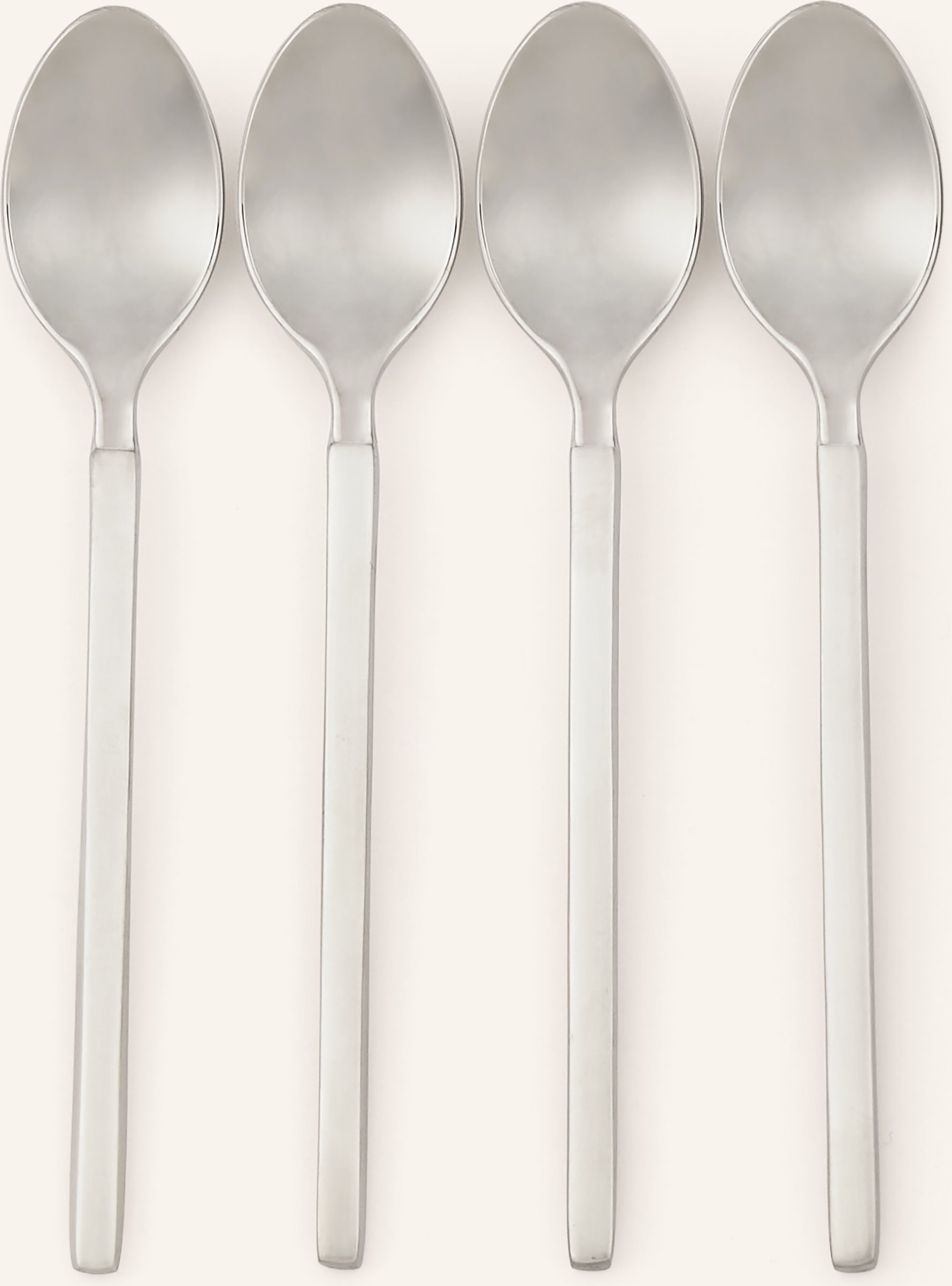 Alessi 4er-Set Mokkalöffel Dry silber