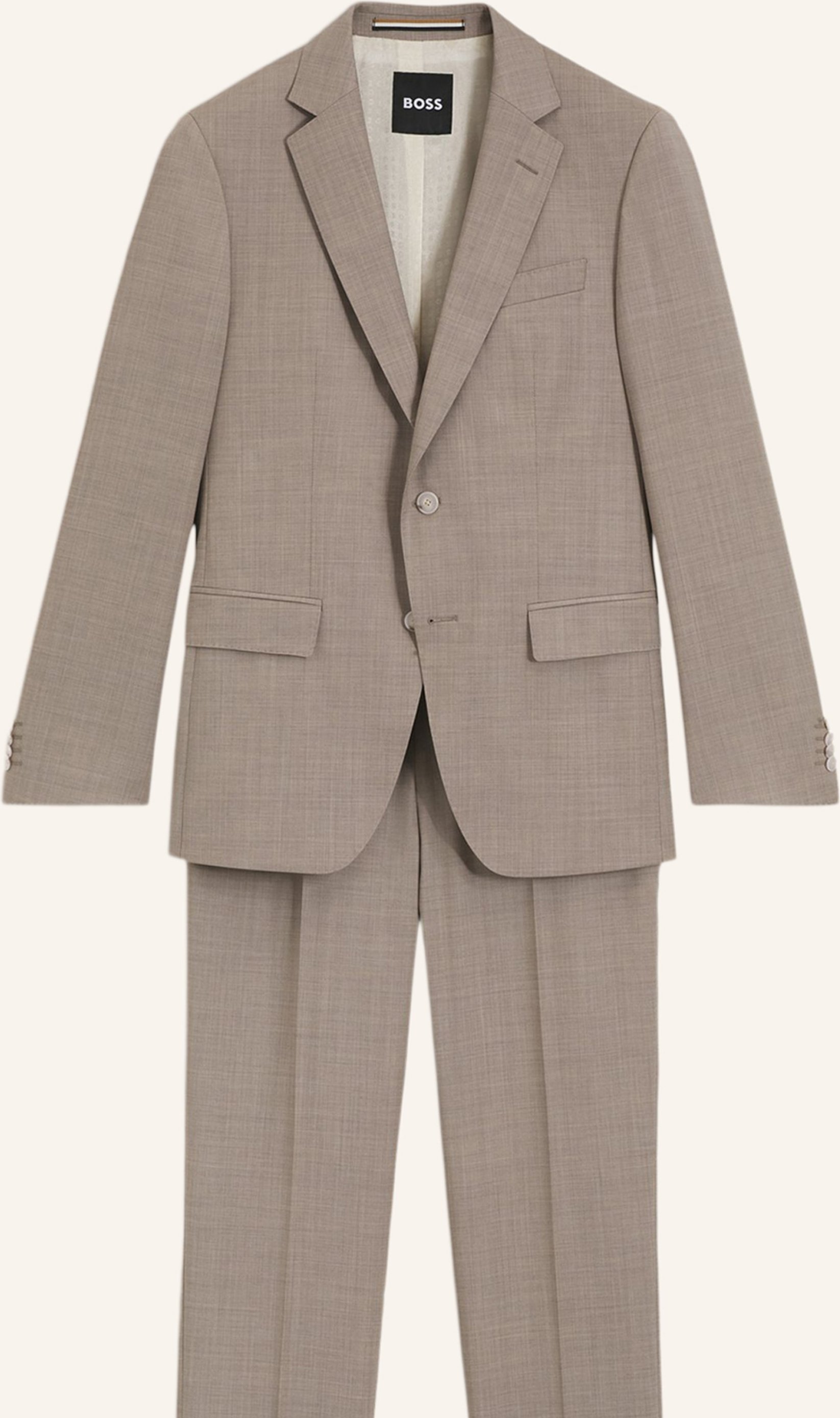 Boss Business Anzug H-Huge-2pcs-253 Slim Fit beige