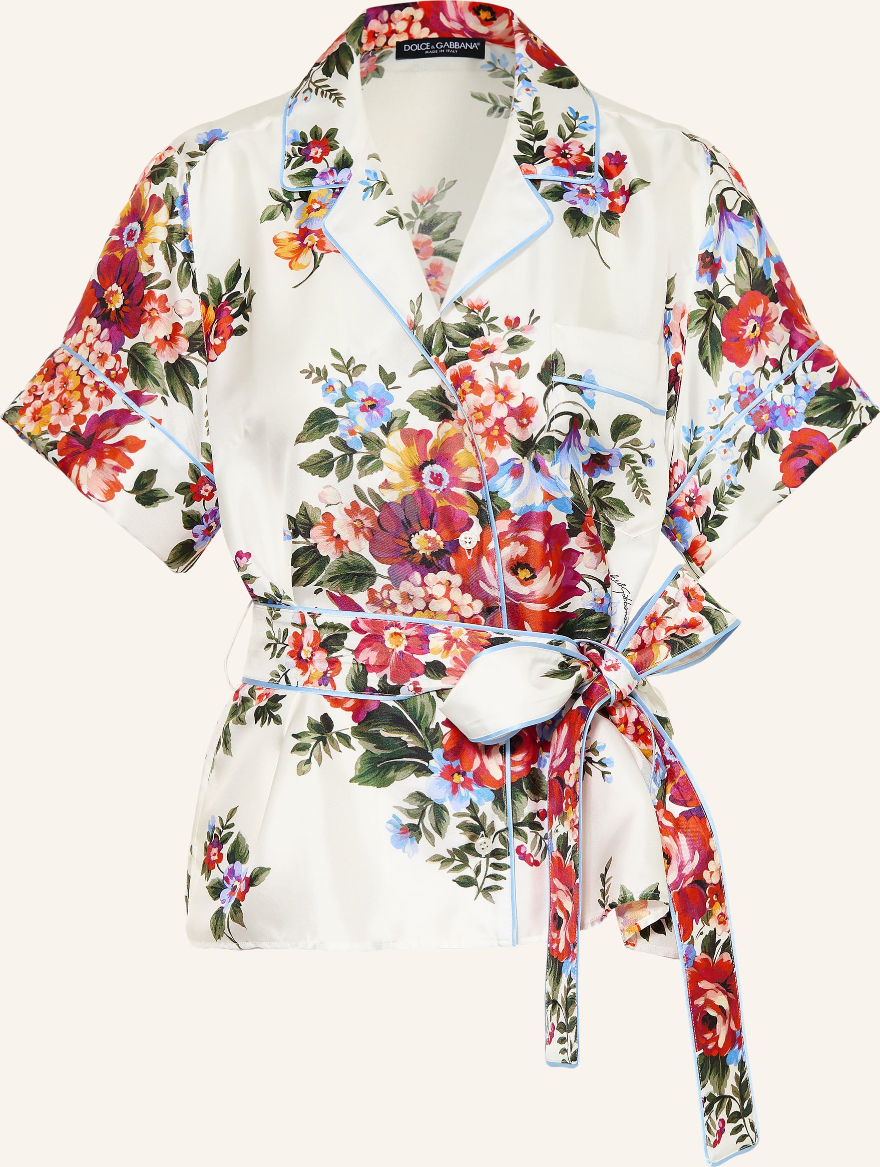 Dolce & Gabbana Seidenbluse weiss