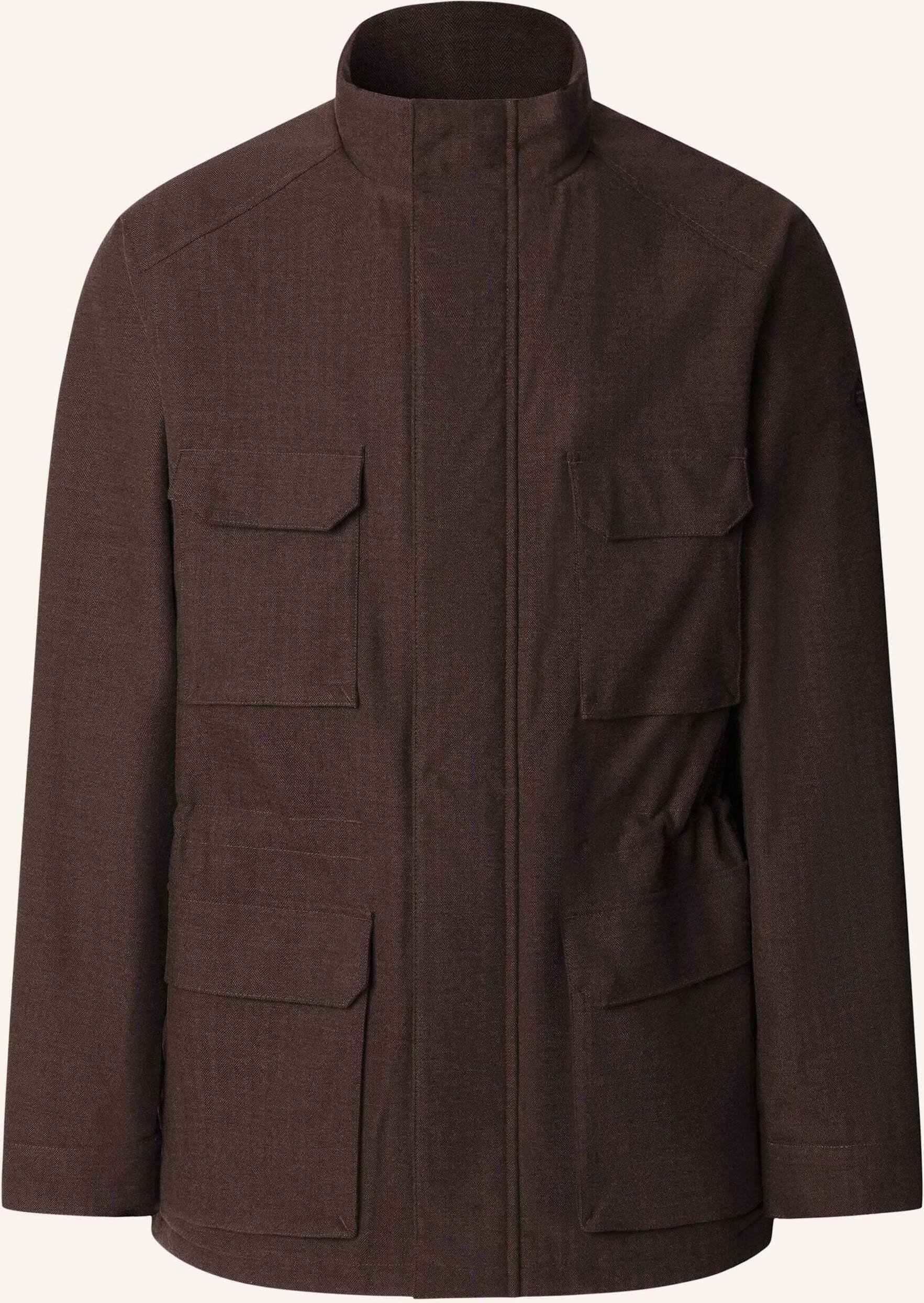 Hackett London Regenjacke Hbone Lux Field Jkt braun