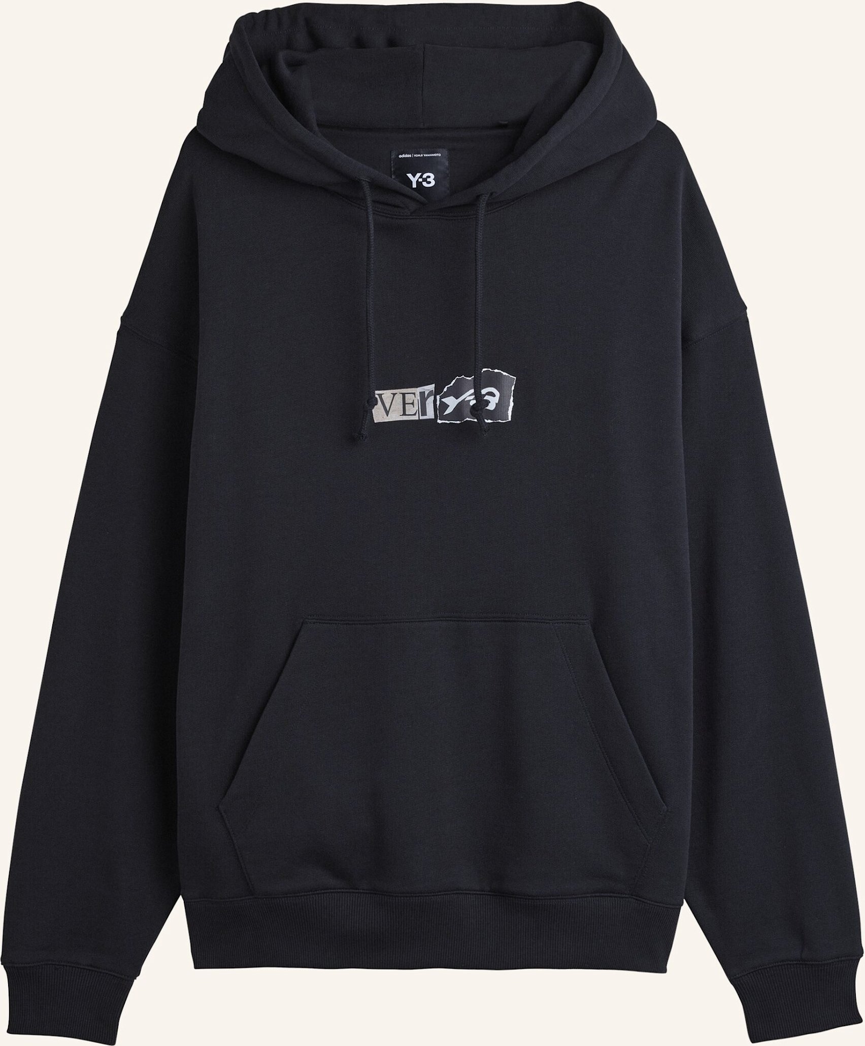 Y-3 Y-3 Hoodie Aus Angerautem Frottee Gfx schwarz