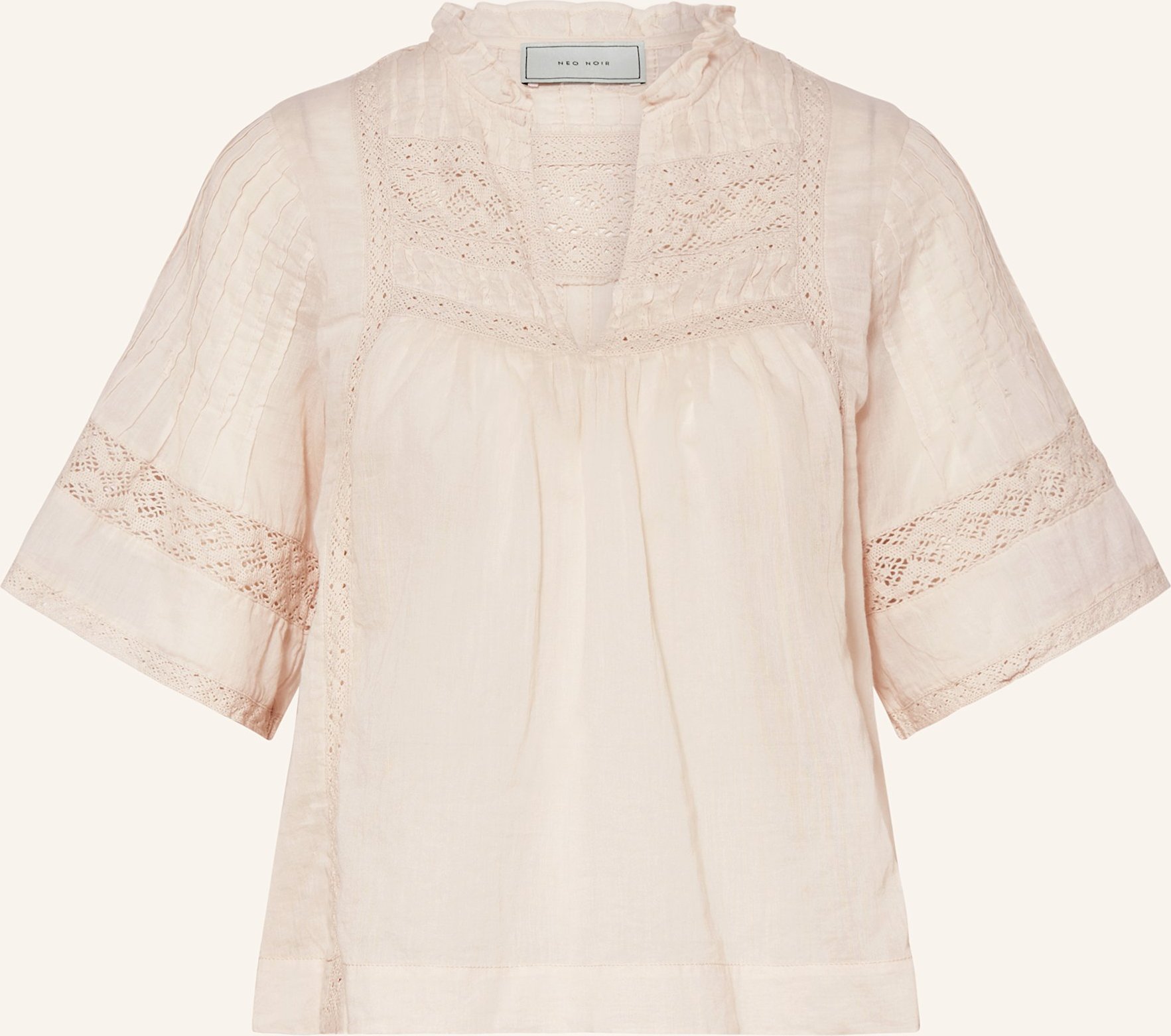 Neo Noir Blusenshirt Siama Mit Spitze beige