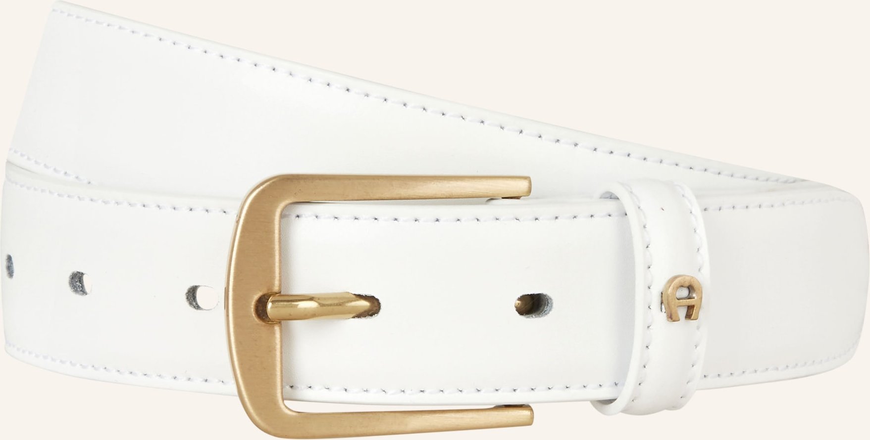 Aigner Ledergürtel Business weiss