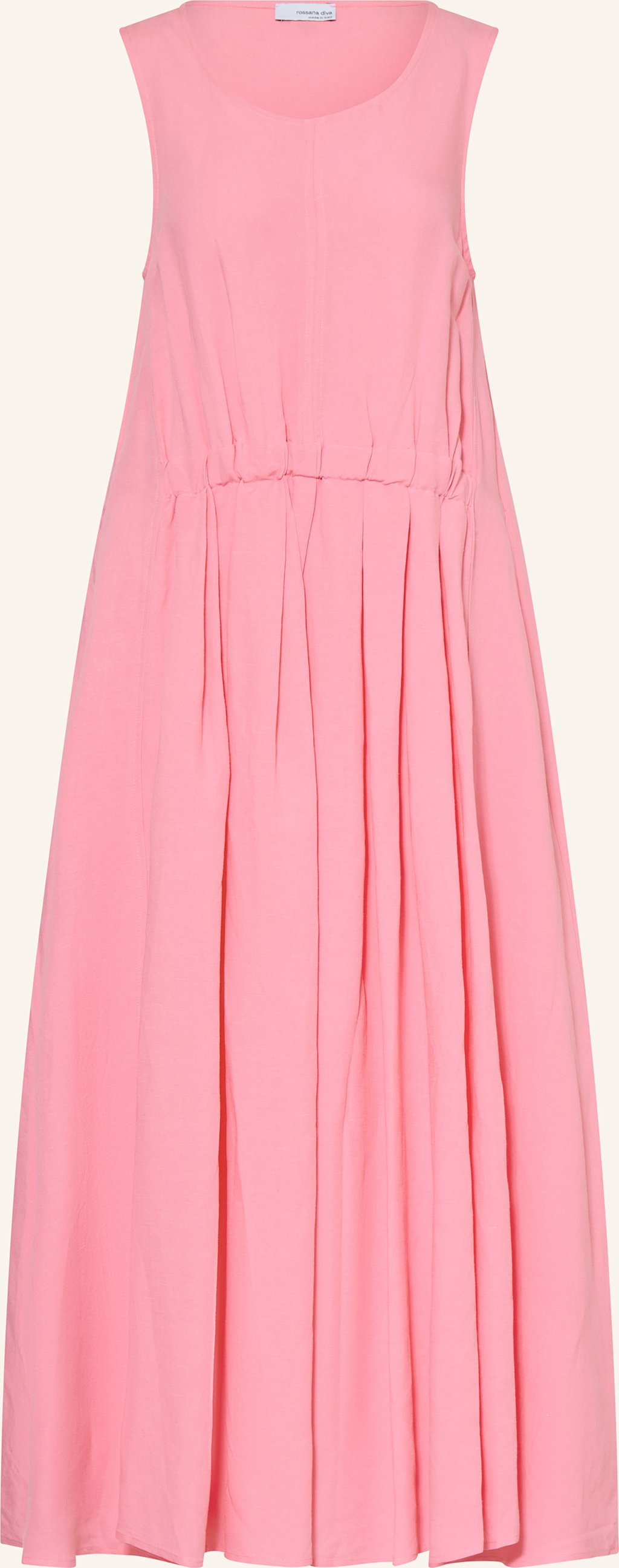 Thumbnail - Rossana Diva Kleid Mit Leinen rosa