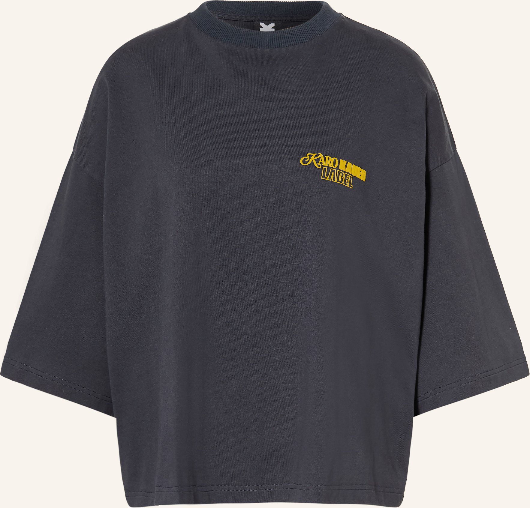 Karo Kauer Cropped-Shirt blau