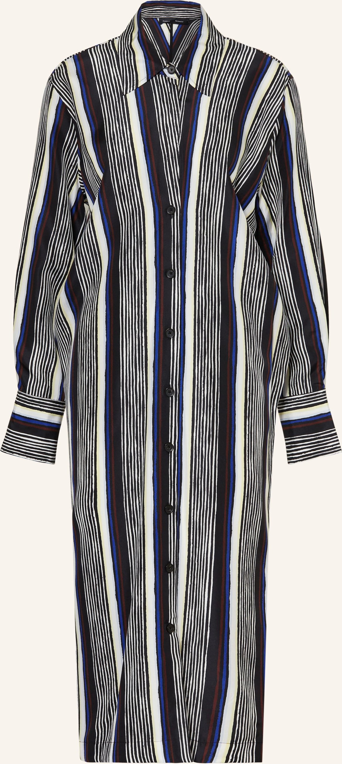 Proenza Schouler Hemdblusenkleid Amira Aus Seide schwarz