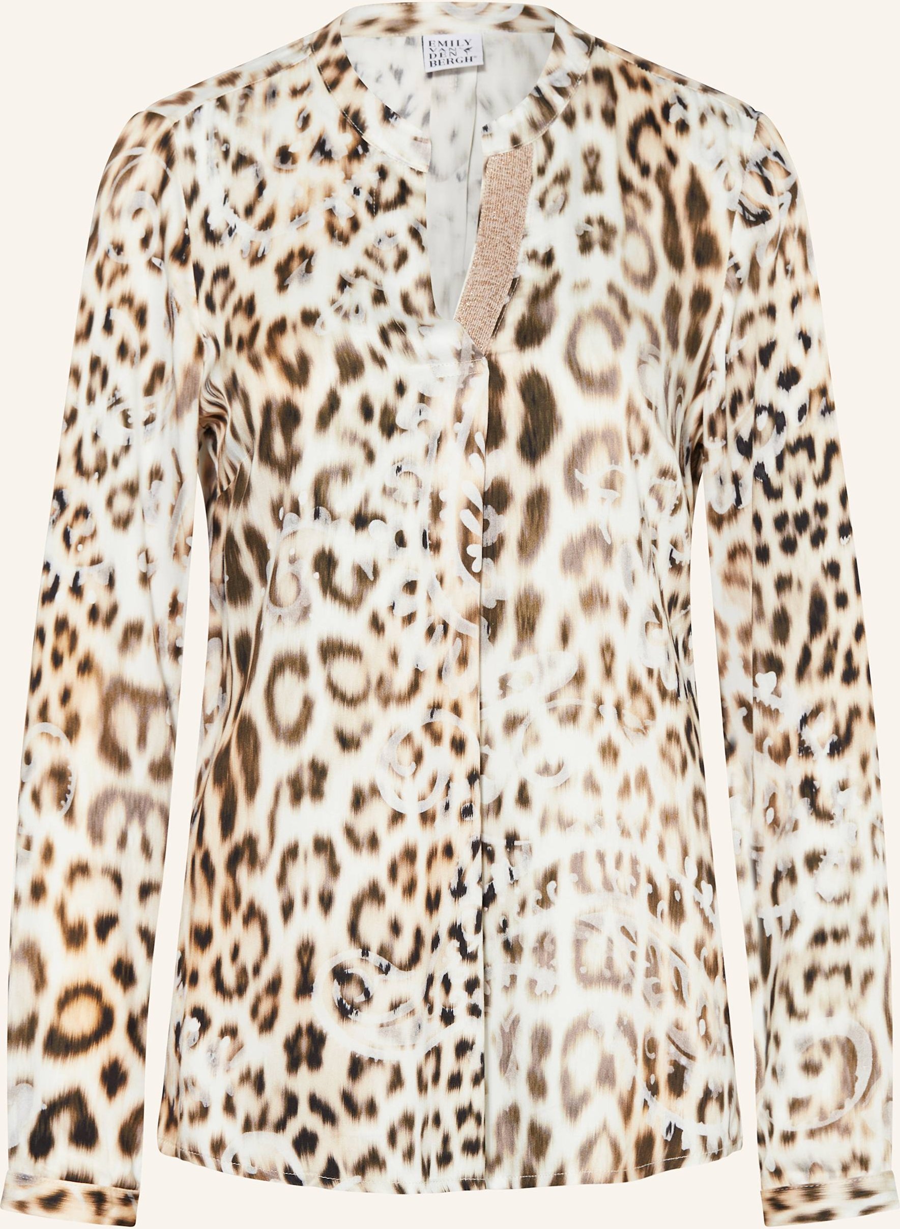 Emily Van Den Bergh Blusenshirt Mit Glitzergarn weiss