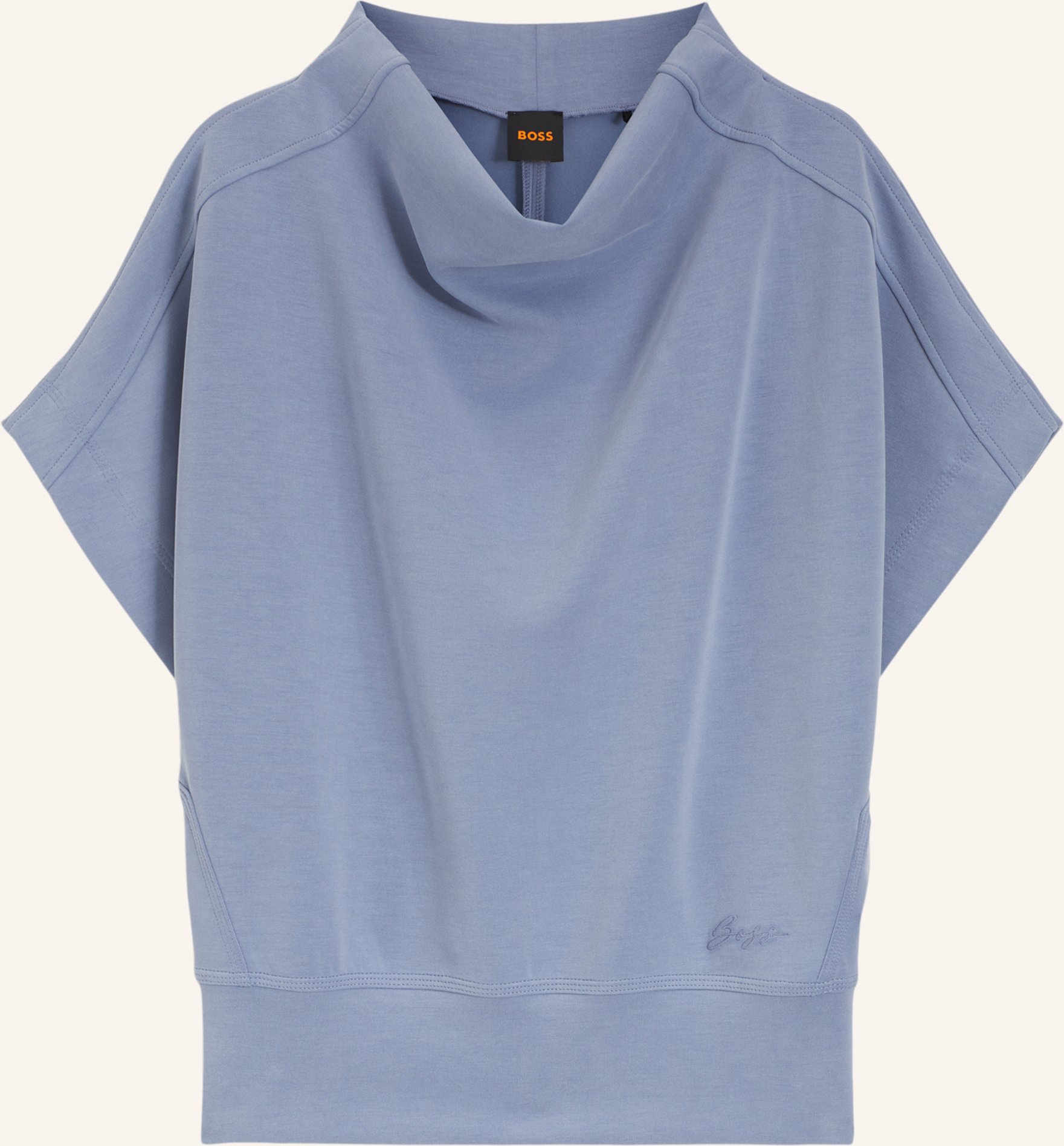 Boss T-Shirt C_Elaxa Oversize Fit blau