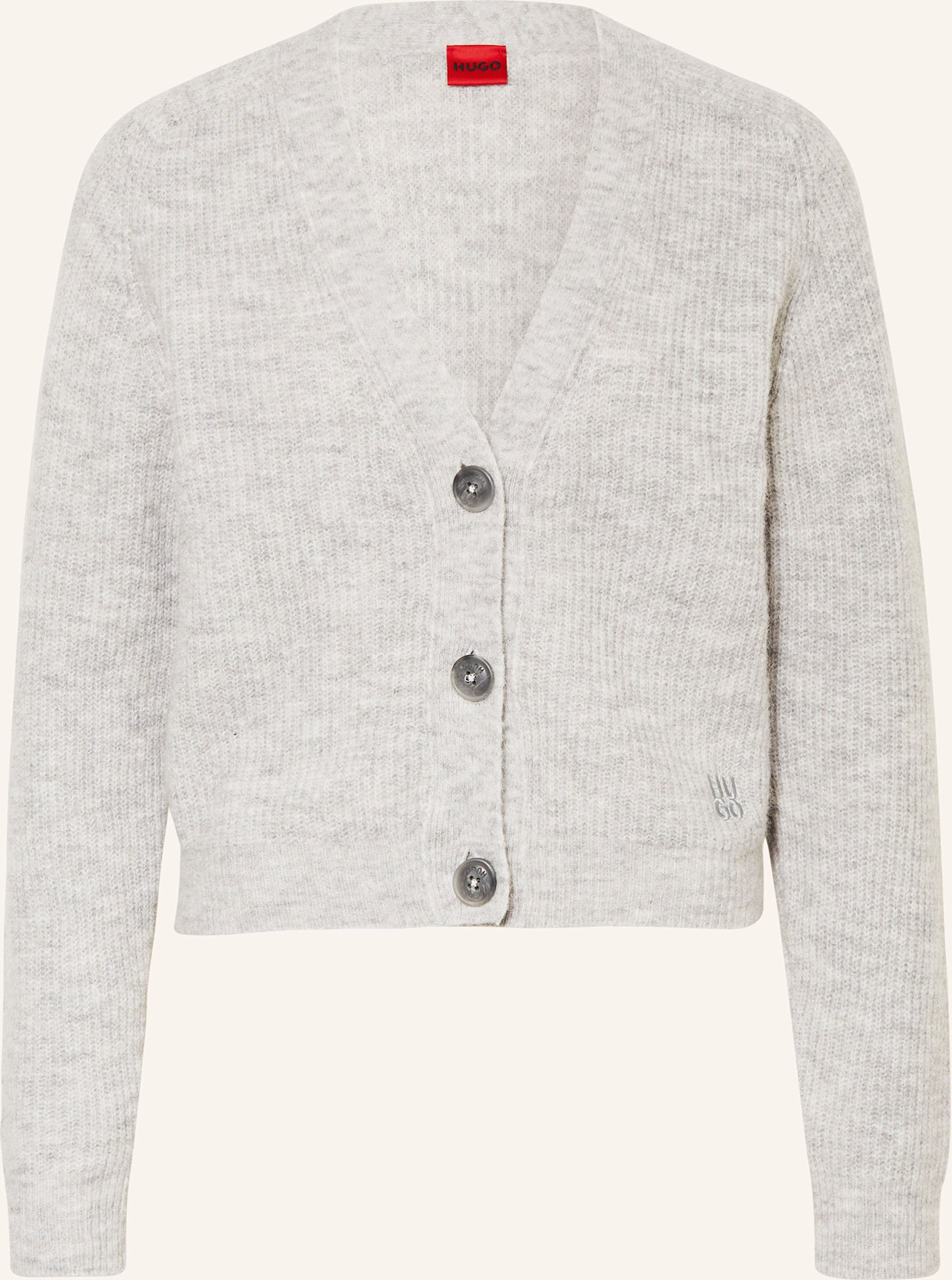 Hugo Strickjacke Sarendie grau