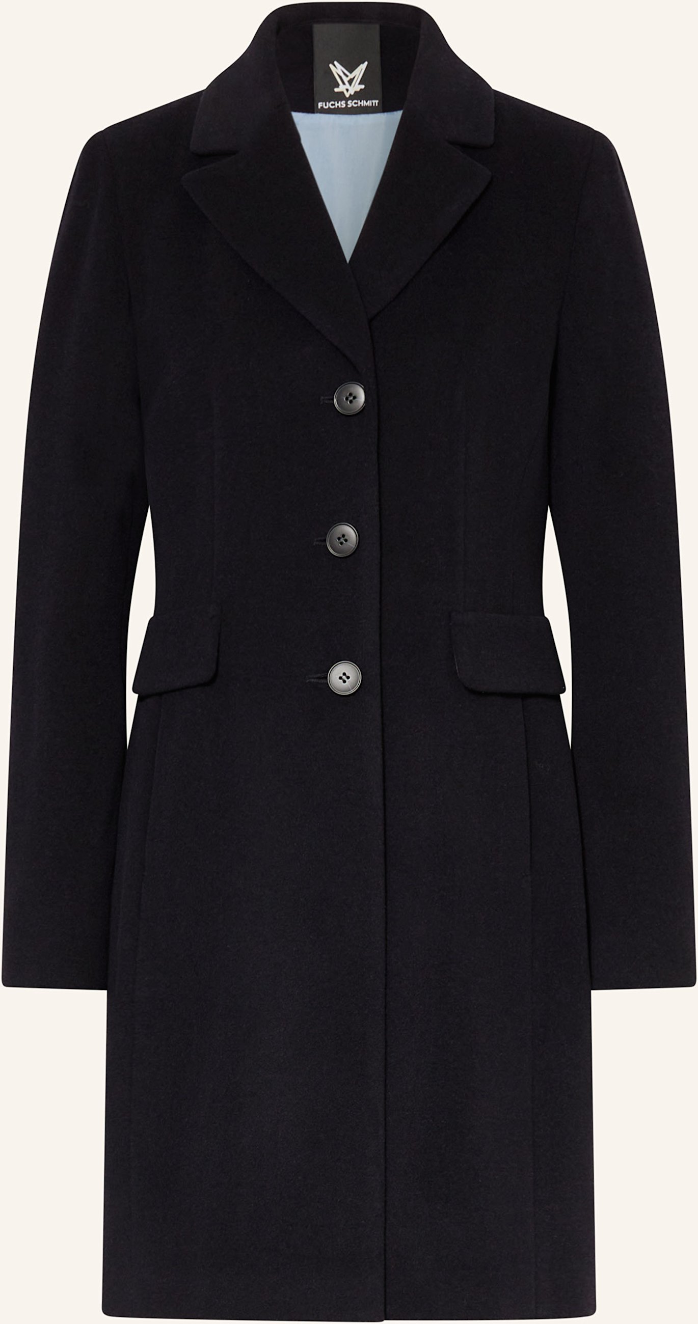 Fuchs Schmitt Wollmantel blau