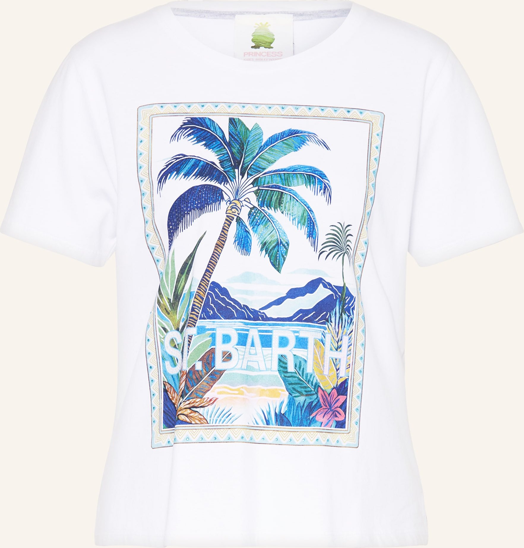 Princess Goes Hollywood T-Shirt Mit Schmucksteinen weiss