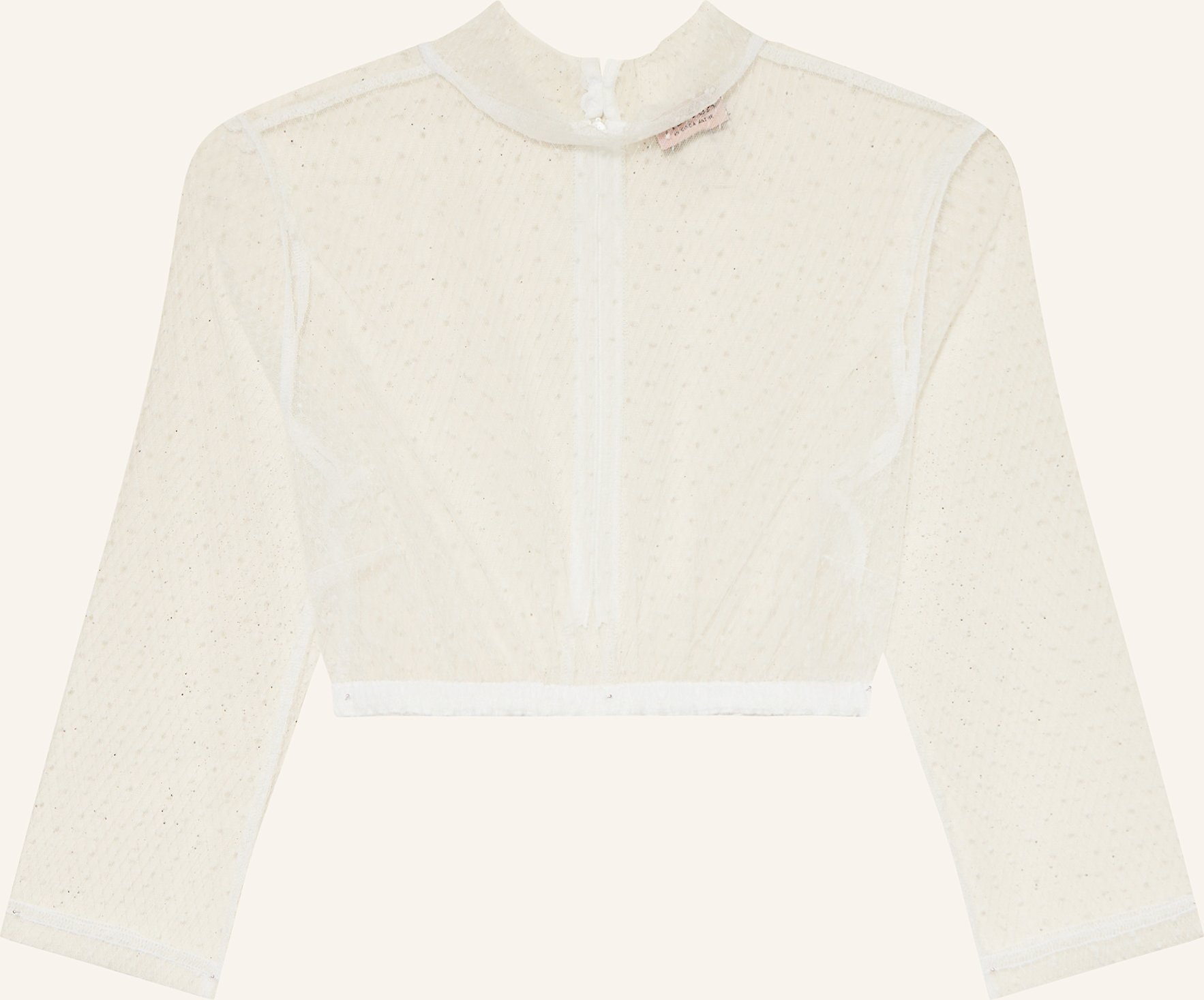 Alissa By Kinga Mathe Dirndlbluse Liliana Aus Mesh Mit 3/4-Arm weiss