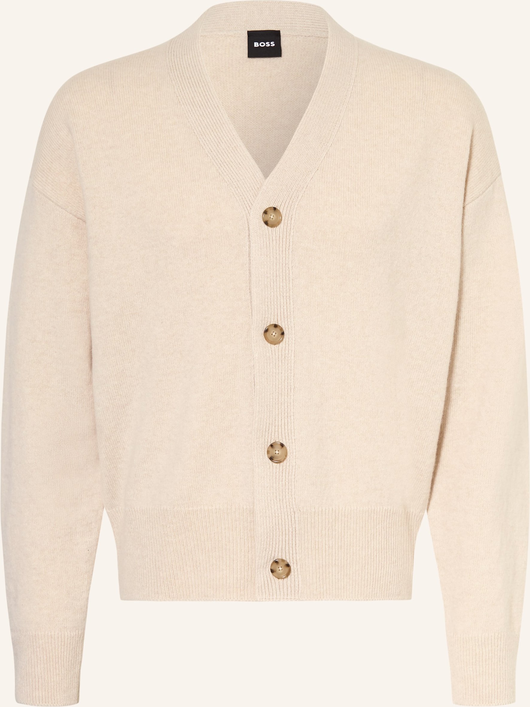 Boss Strickjacke Ucone weiss