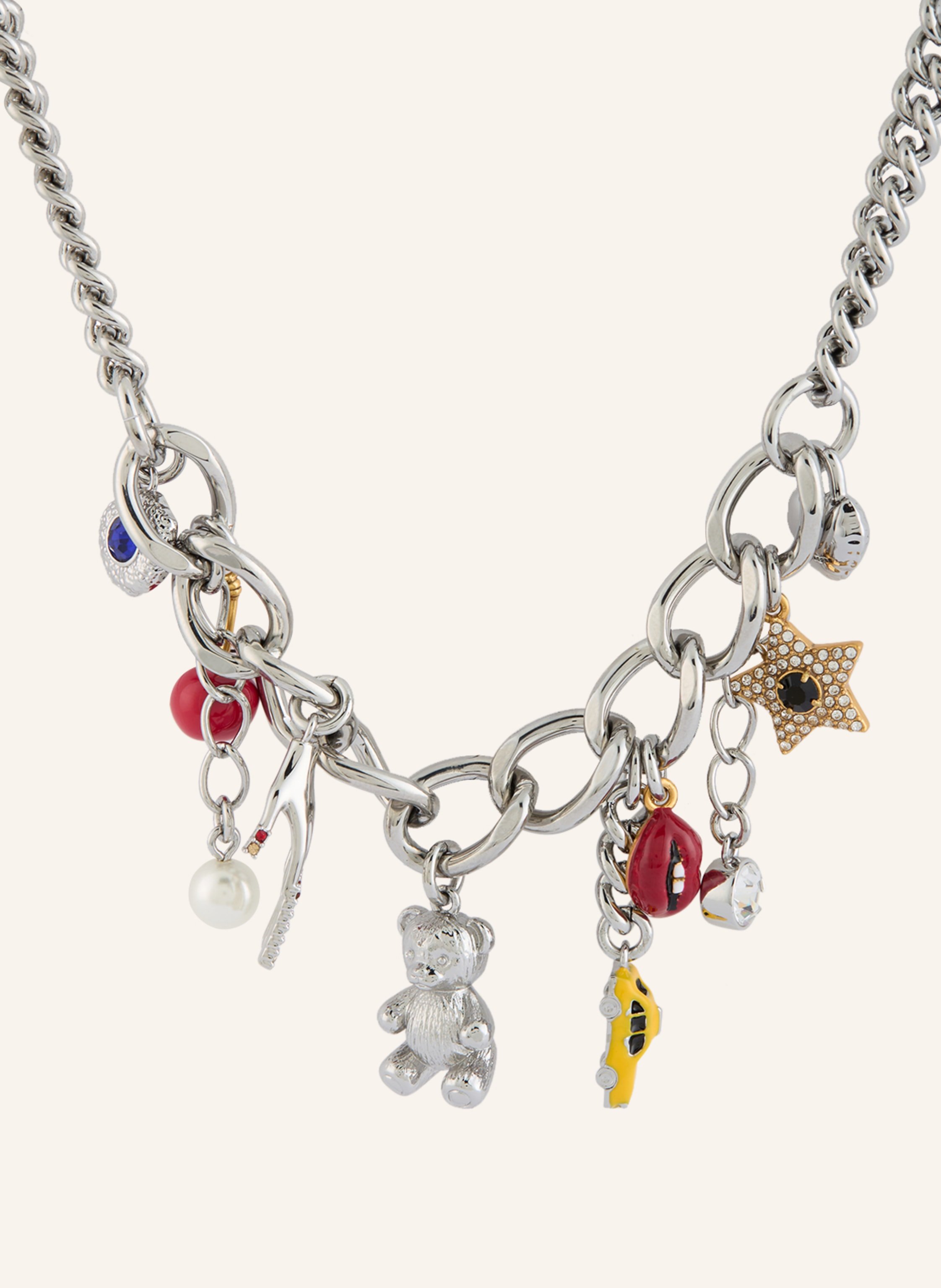 Marc Jacobs Halskette Trinket Charm silber