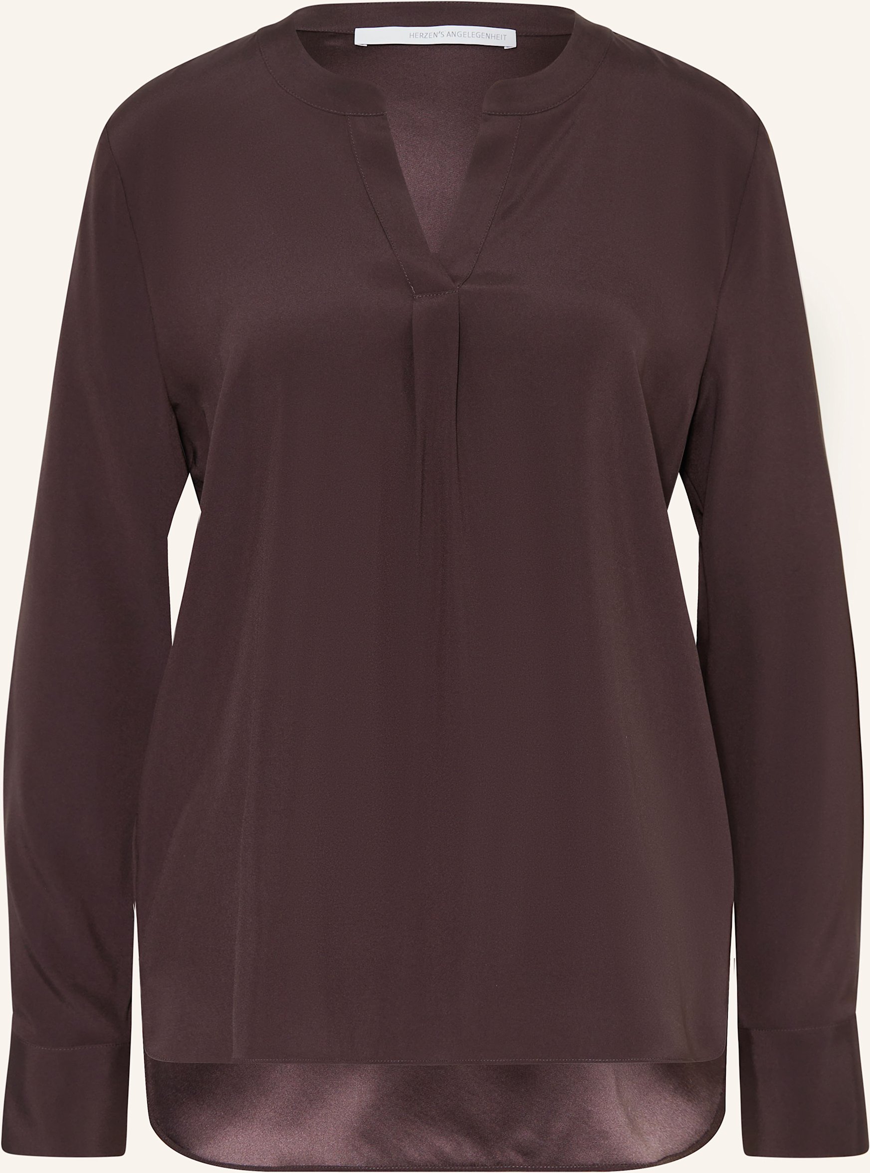 Herzen's Angelegenheit Blusenshirt Aus Seide braun