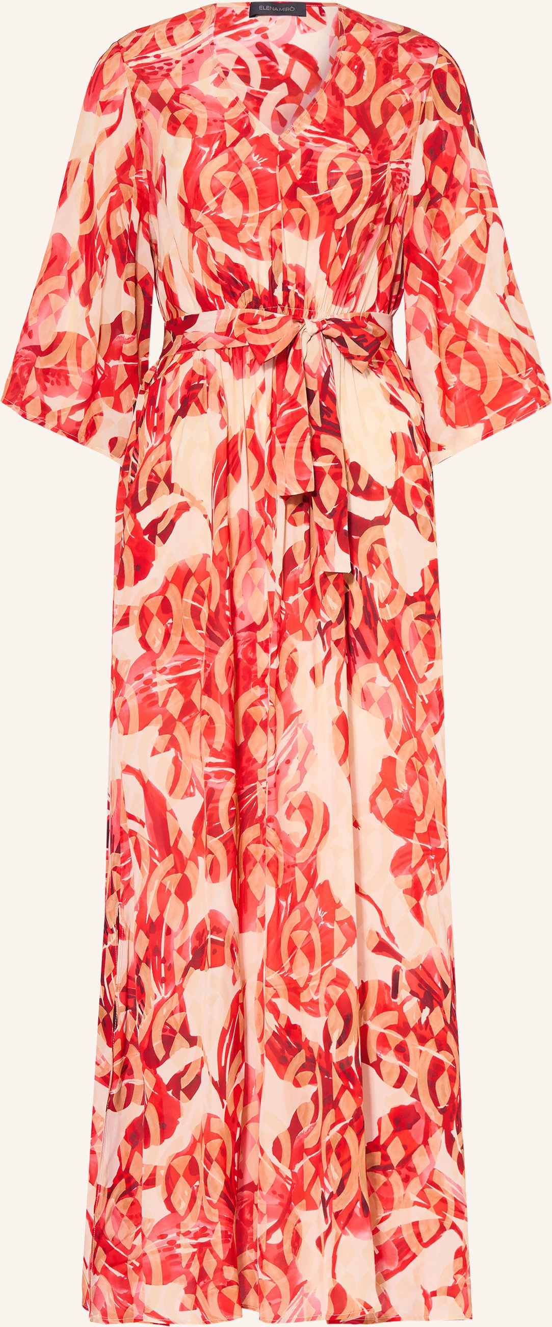 Elena Miro Kleid Mit 3/4-Arm rot