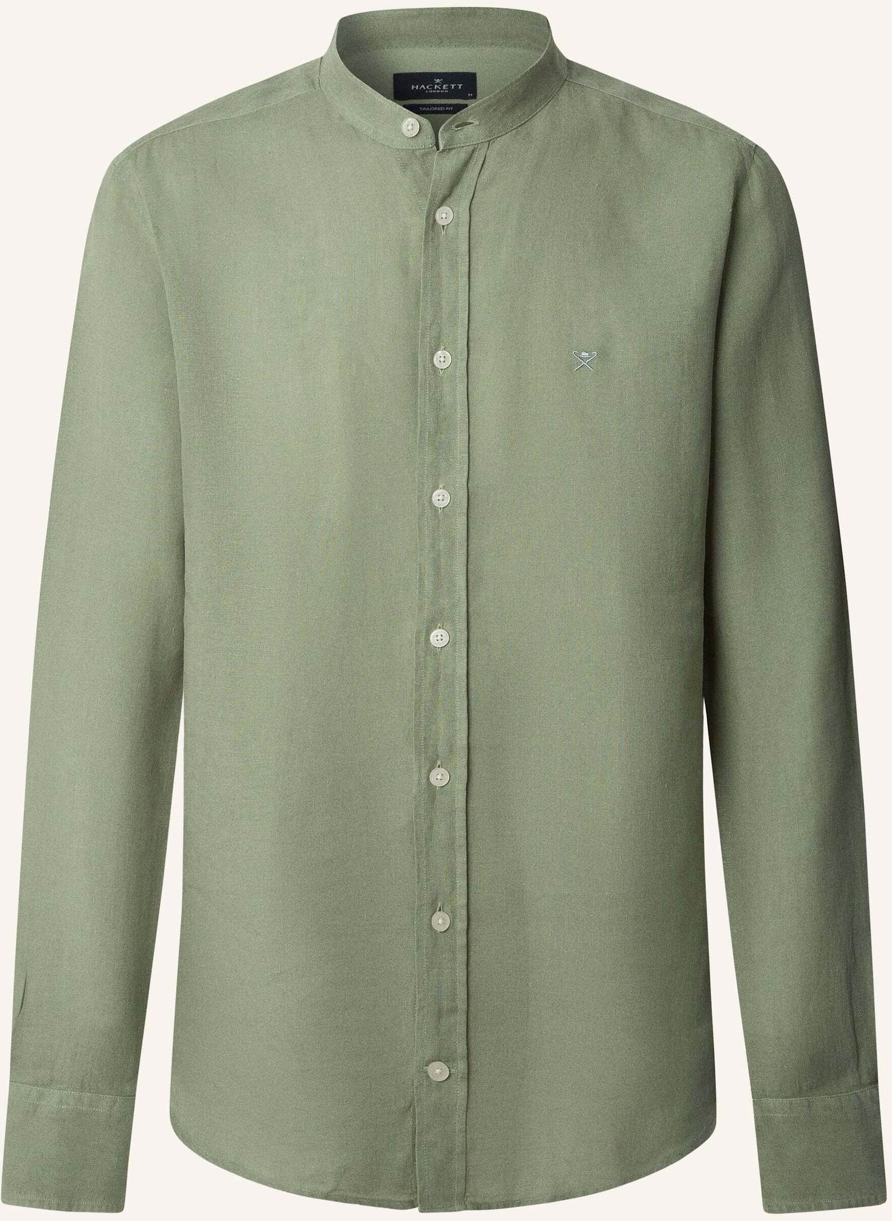 Hackett London Freizeithemd Ess Gmd Linen Porter gruen