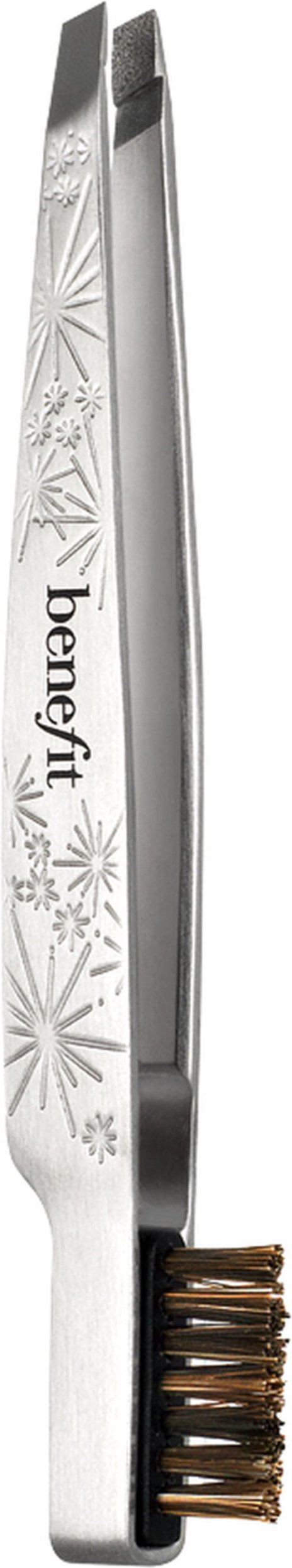 Benefit Tweezing & Taming Tool Abgeschrägte Pinzette mit Brauen-Bürstchen