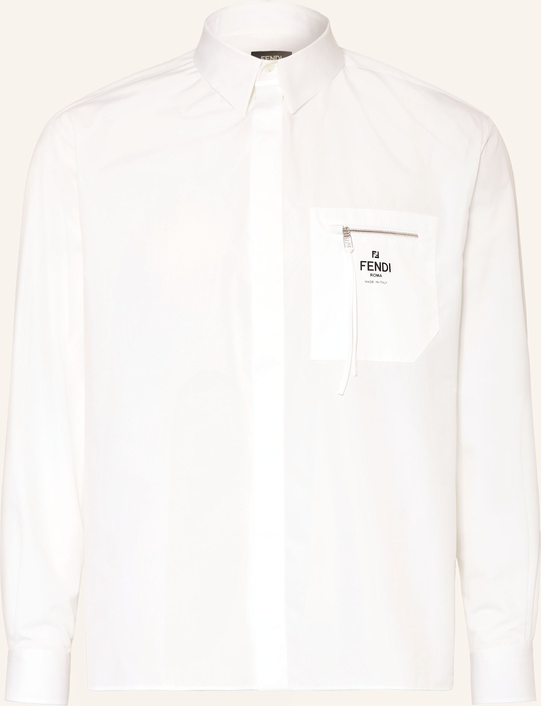 Thumbnail - Fendi Hemd Comfort Fit weiss