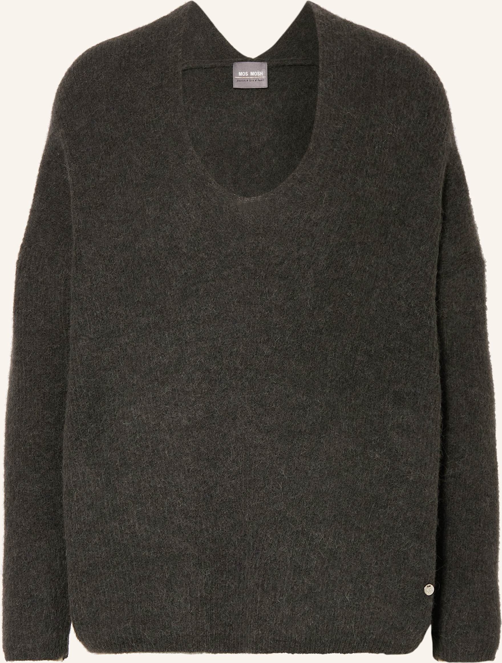 Thumbnail - Mos Mosh Pullover Thora Mit Alpaka grau