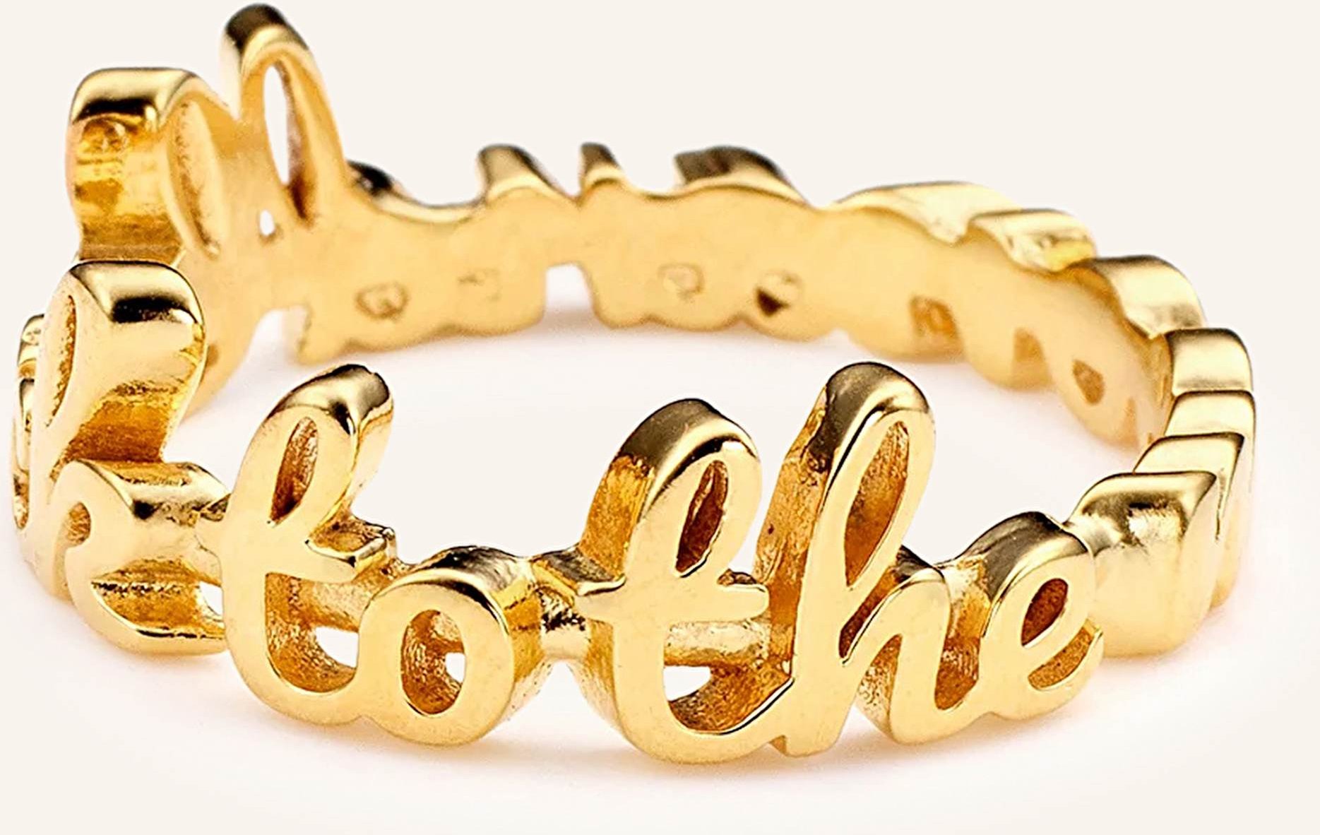 Ariane Ernst Ring To The Moon And Back gold