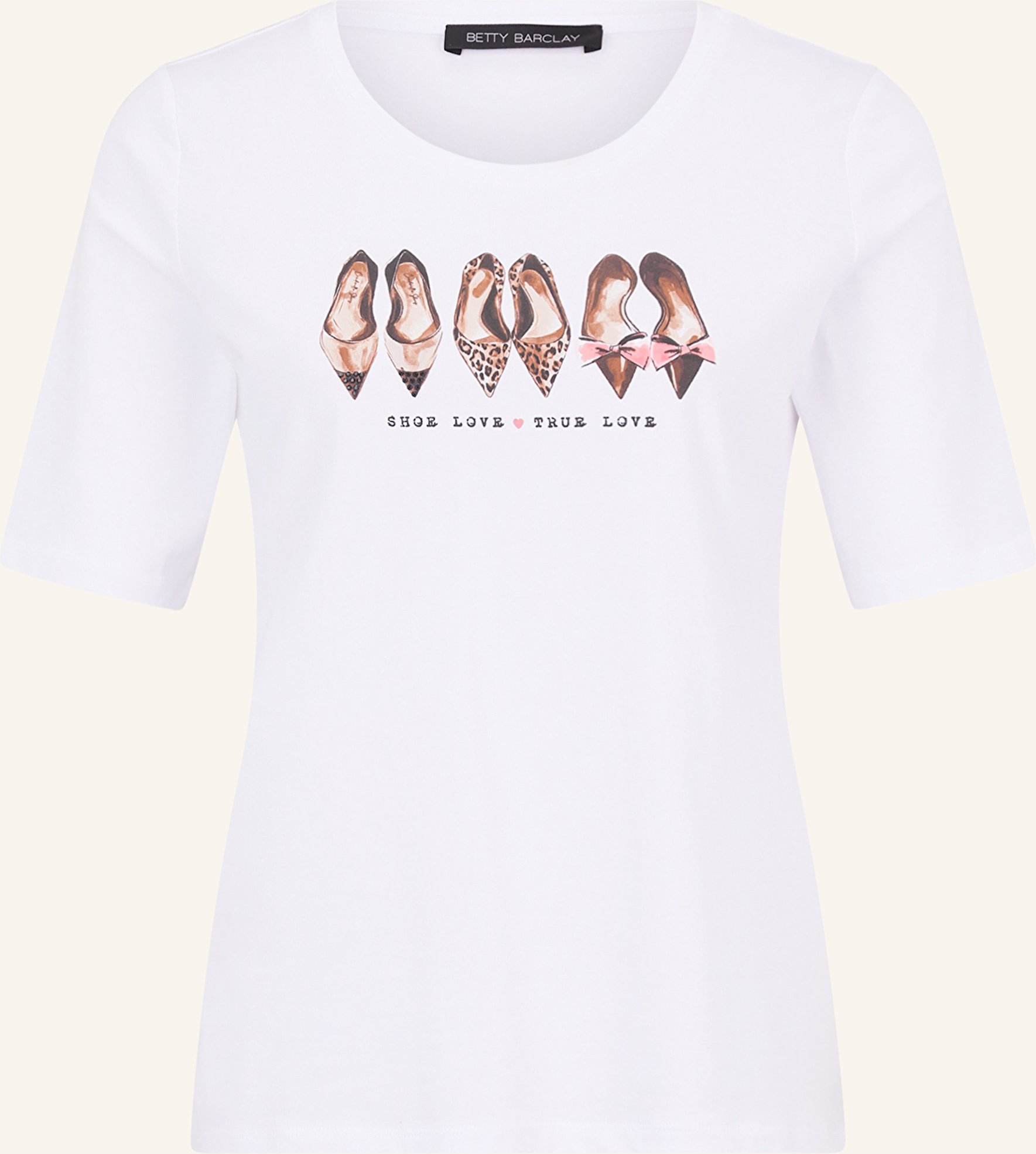 Betty Barclay T-Shirt Mit Schmucksteinen weiss