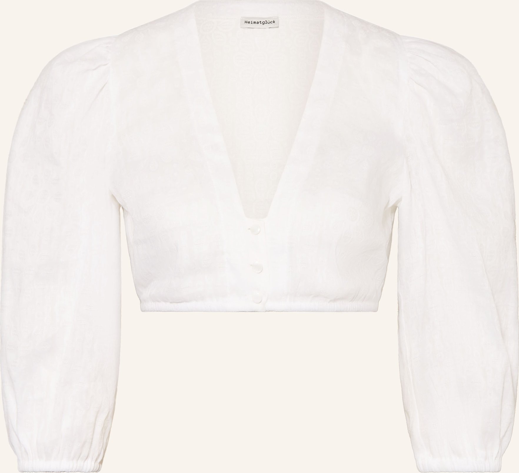 Heimatglück Tracht Dirndlbluse Vivi Mit 3/4-Amr weiss