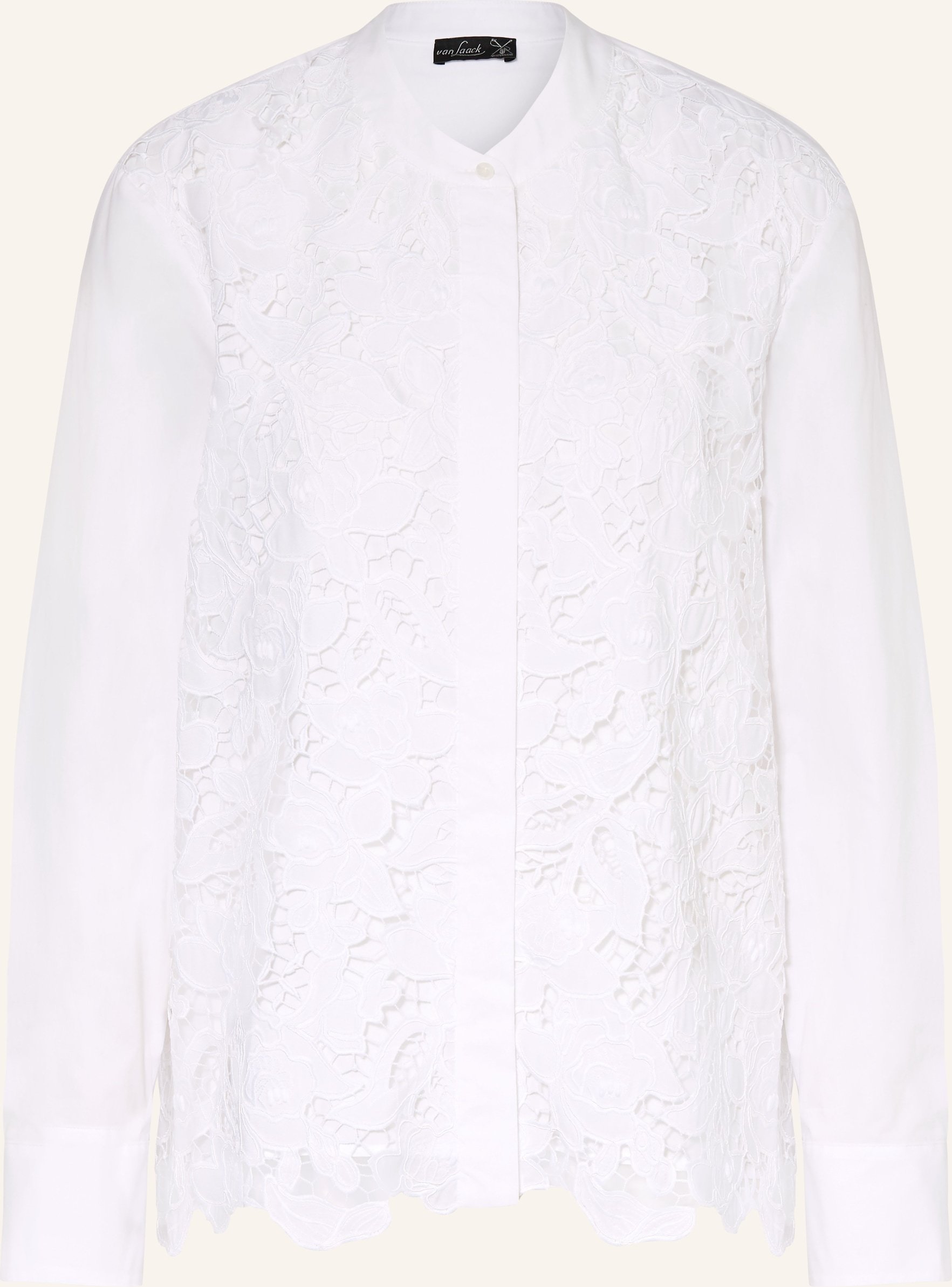Van Laack Bluse Vl-Telja-F Mit Spitze weiss