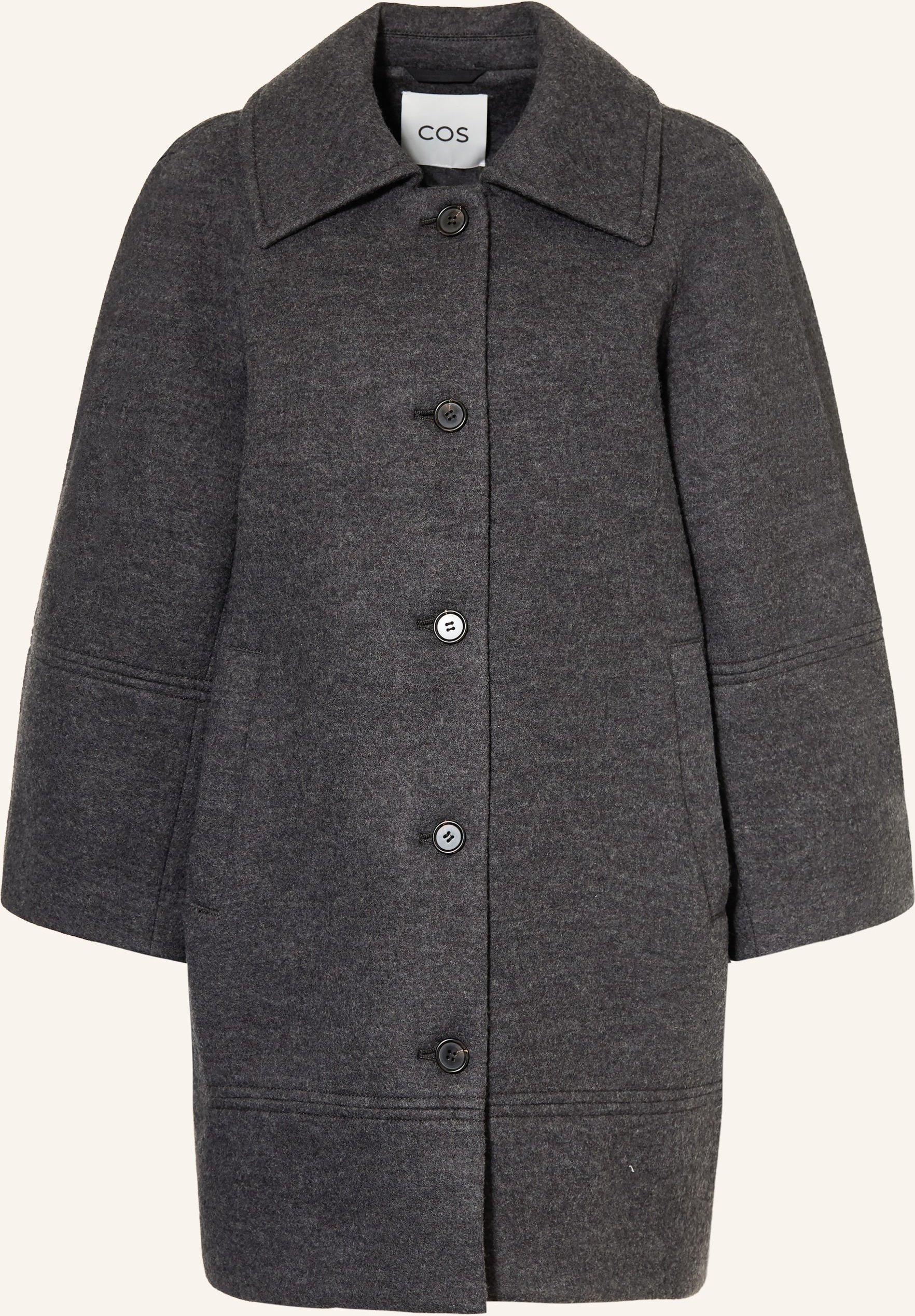 Cos Wollmantel grau