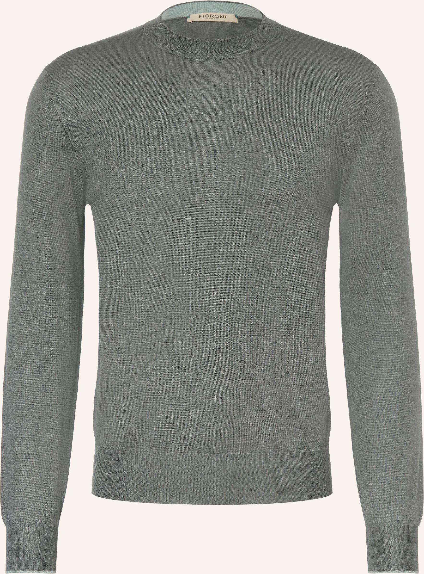 Fioroni Cashmere-Pullover Mit Seide grau