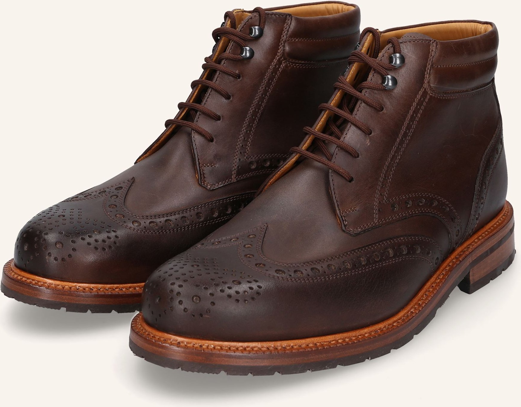 Heinrich Dinkelacker Schnürboots Janosh K Full Brogue H braun