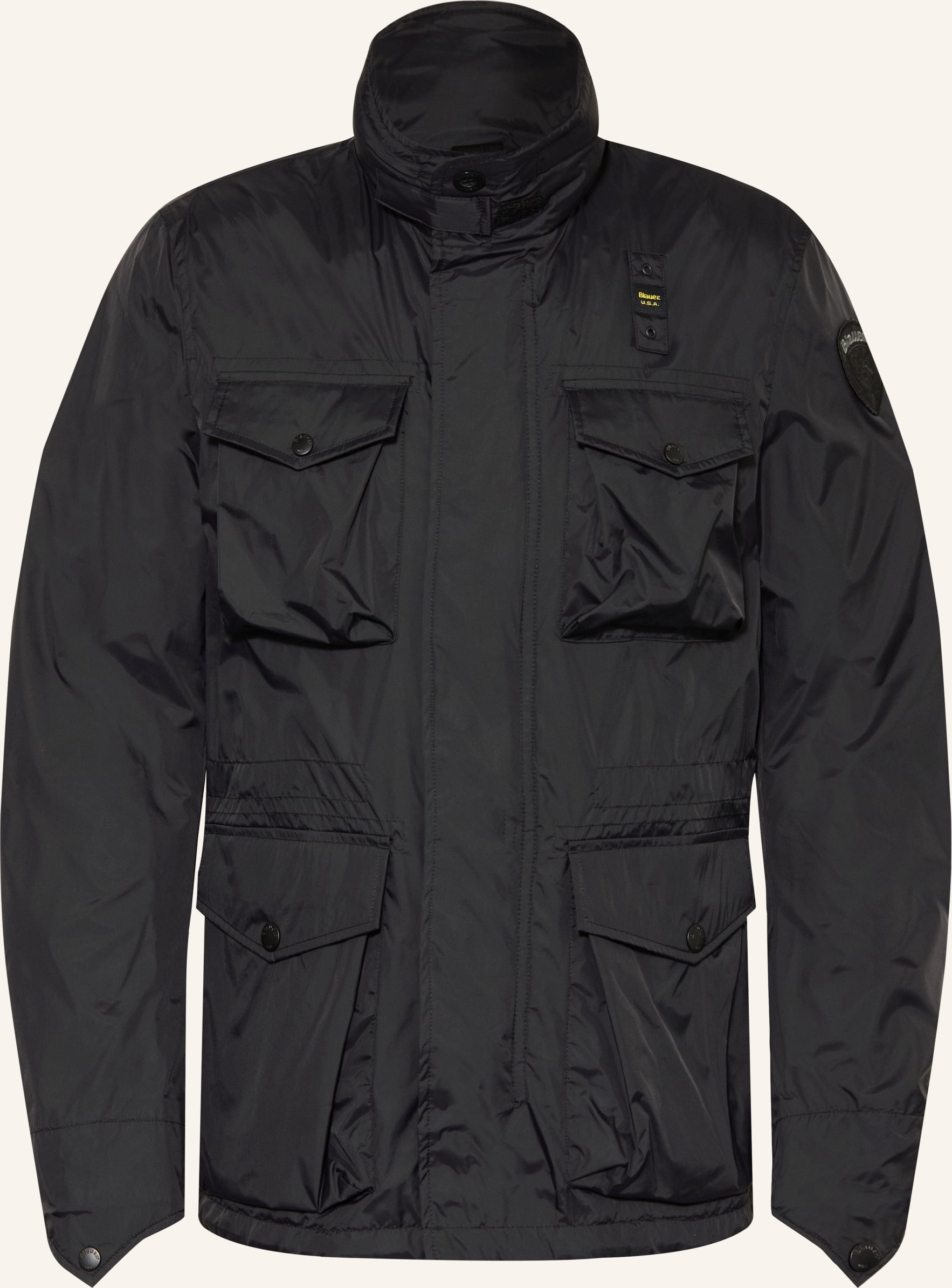 Blauer Fieldjacket Abbotsford schwarz