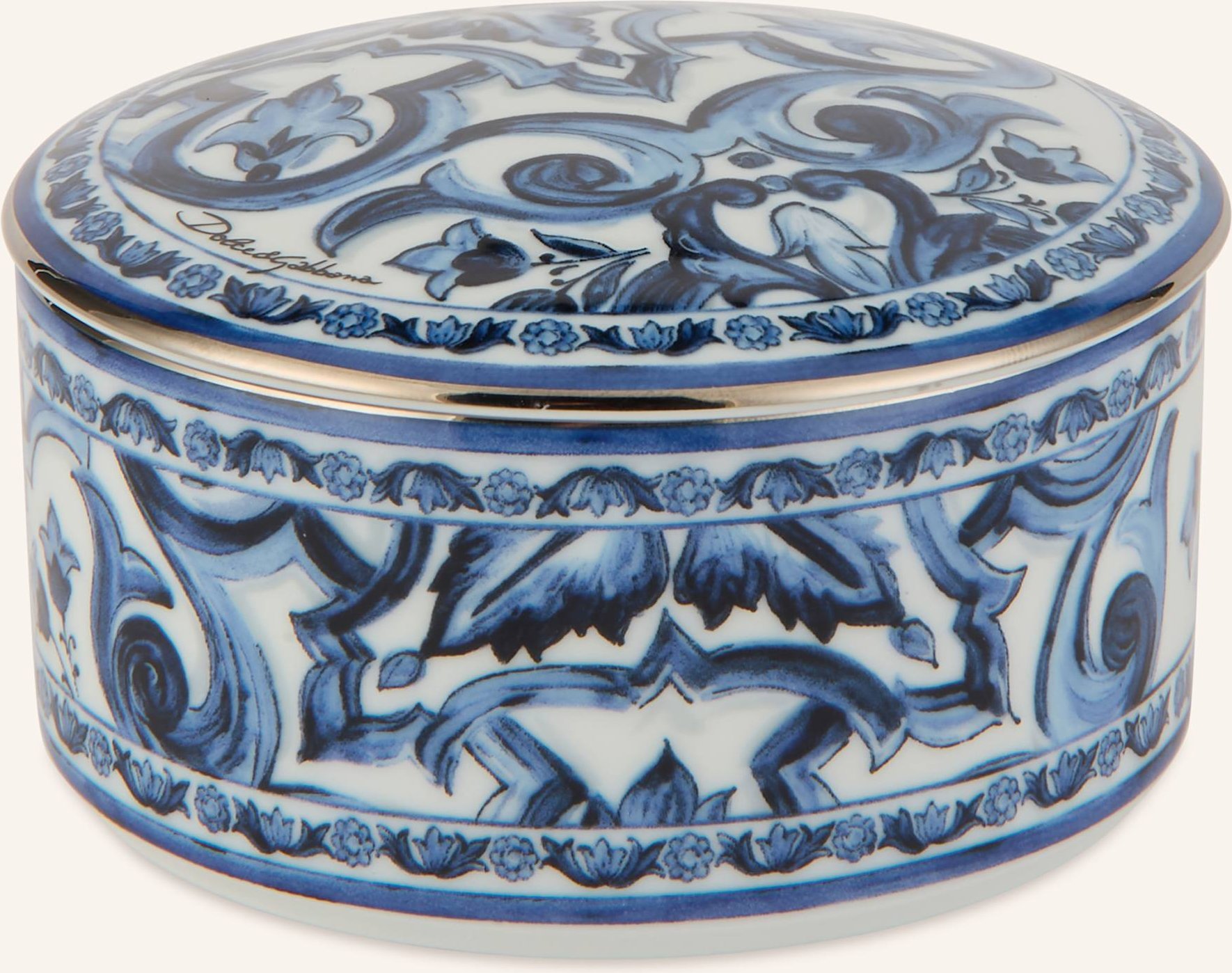 Dolce & Gabbana Casa Aufbewahrungsdose blau