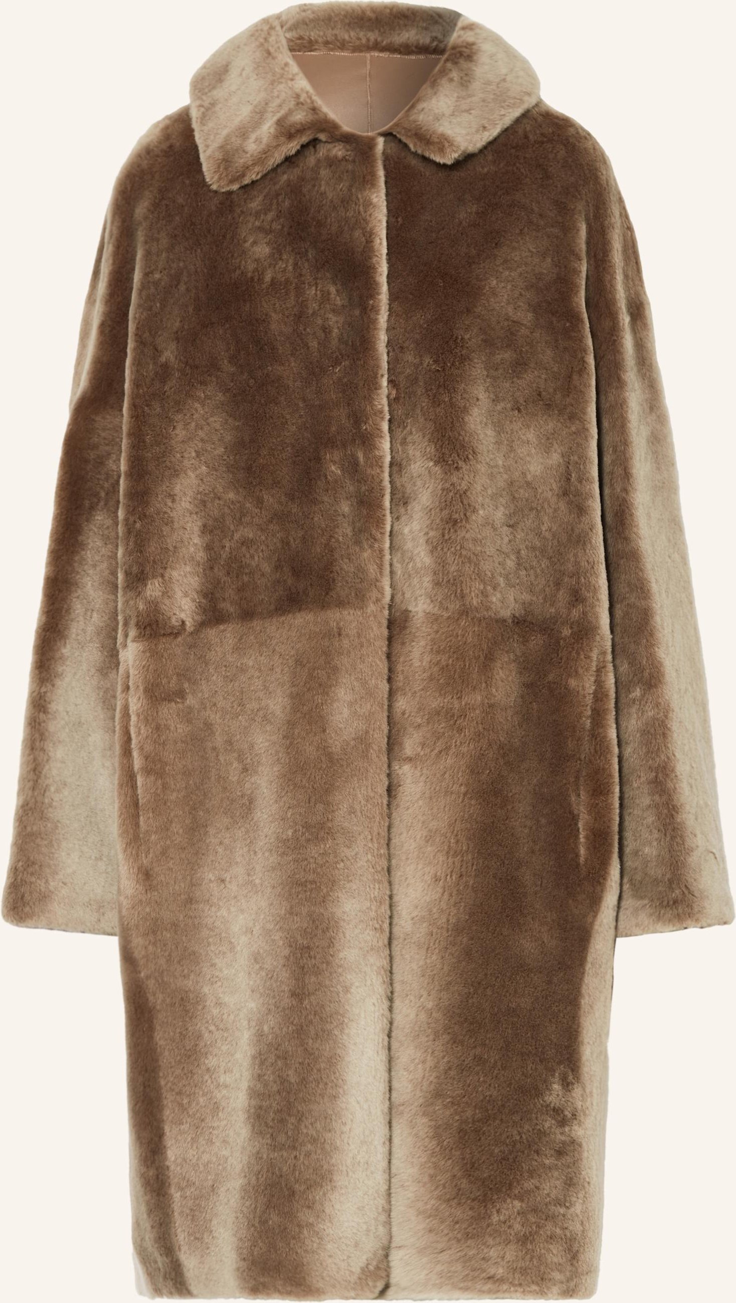 Manzoni 24 Ledermantel Zum Wenden braun