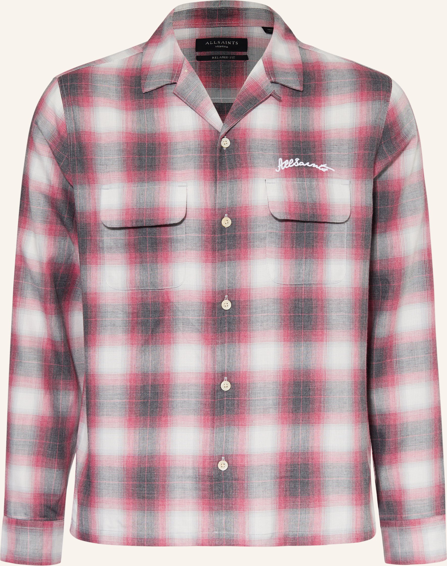 Allsaints Hemd Shams Regular Fit rot